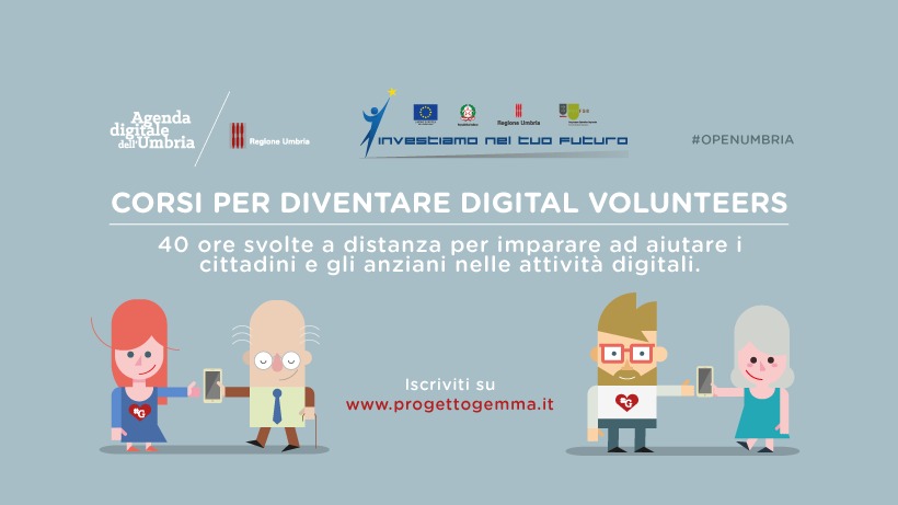 Progetto #Gemma - Percorsi formativi gratuiti per “Digital Volunteers”