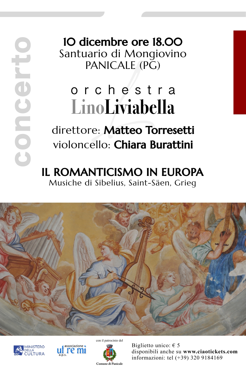 Al Santuario di Mongiovino concerto d’archi “Il Romanticismo in Europa”