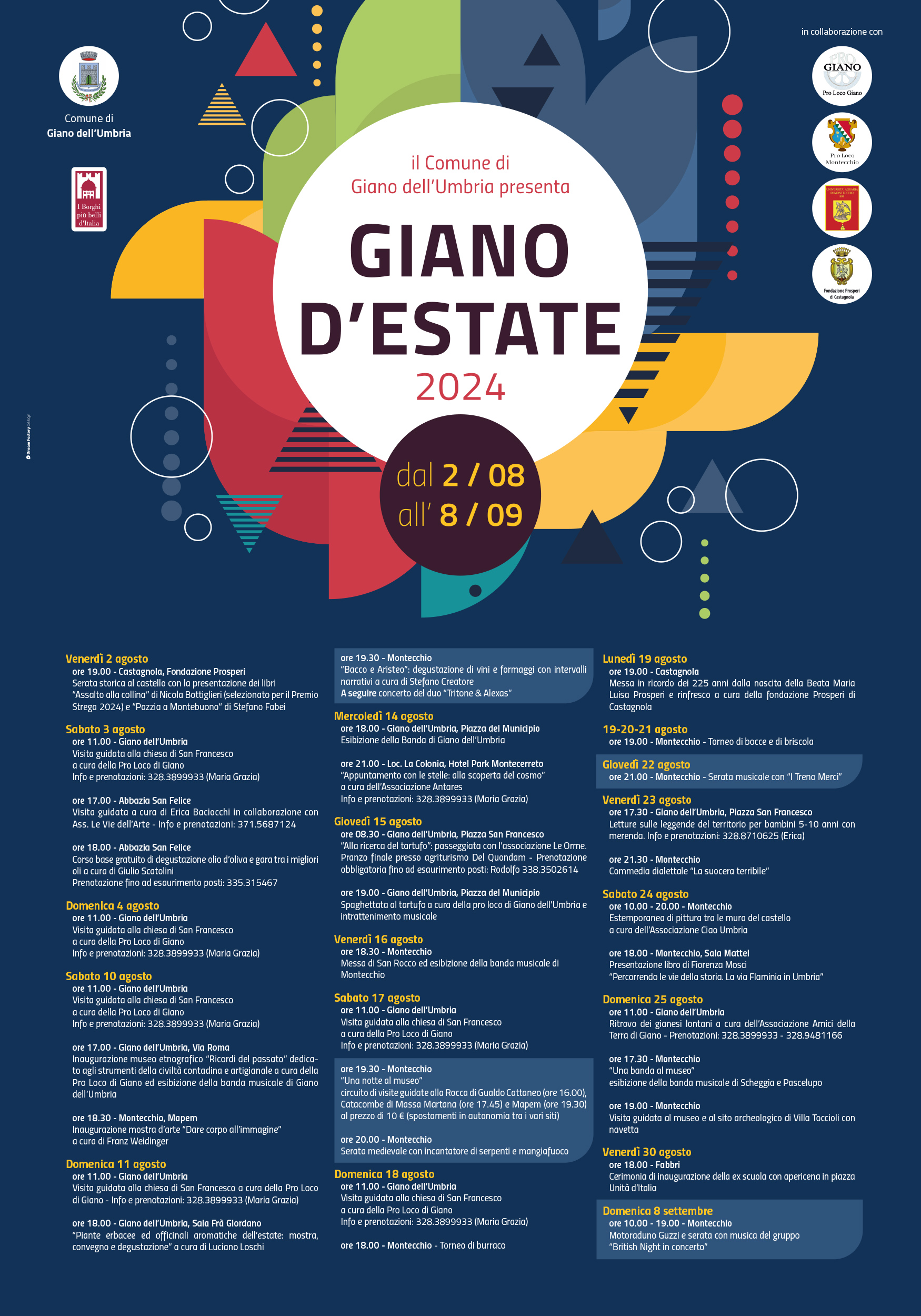 Giano d'Estate - Il programma degli eventi dell'edizione 2024