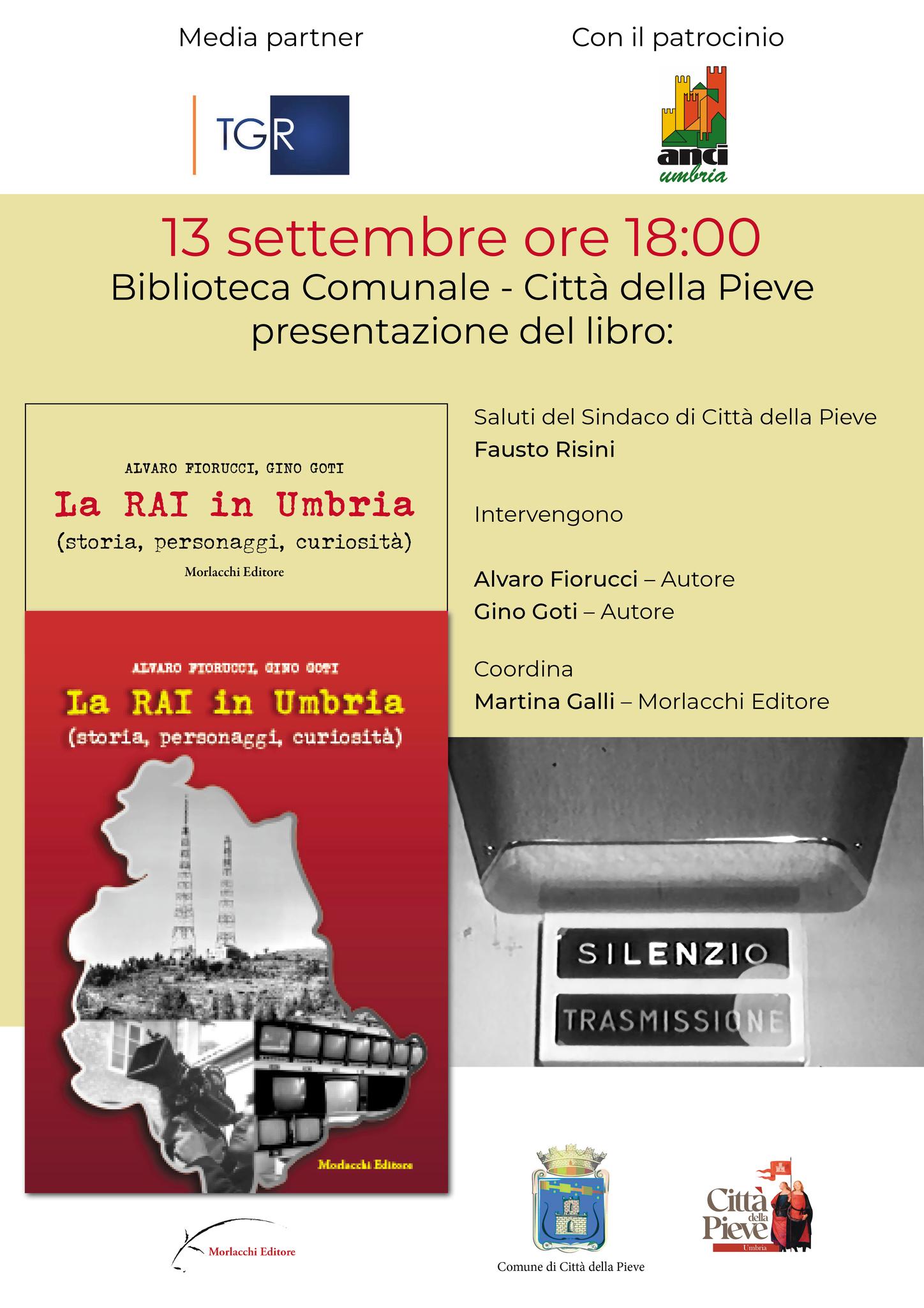 A Città della Pieve presentazione de “La Rai in Umbria”