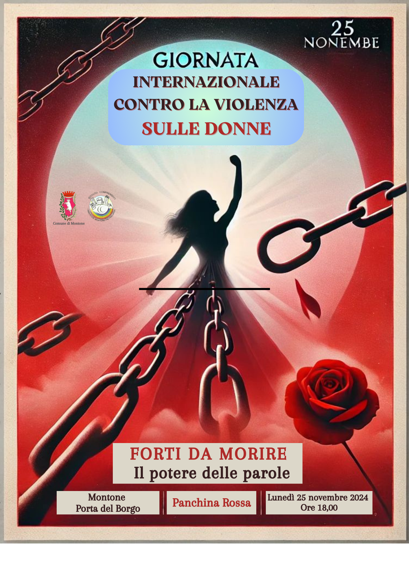 Montone – Due appuntamenti dedicati alla “Giornata contro la violenza sulle donne”