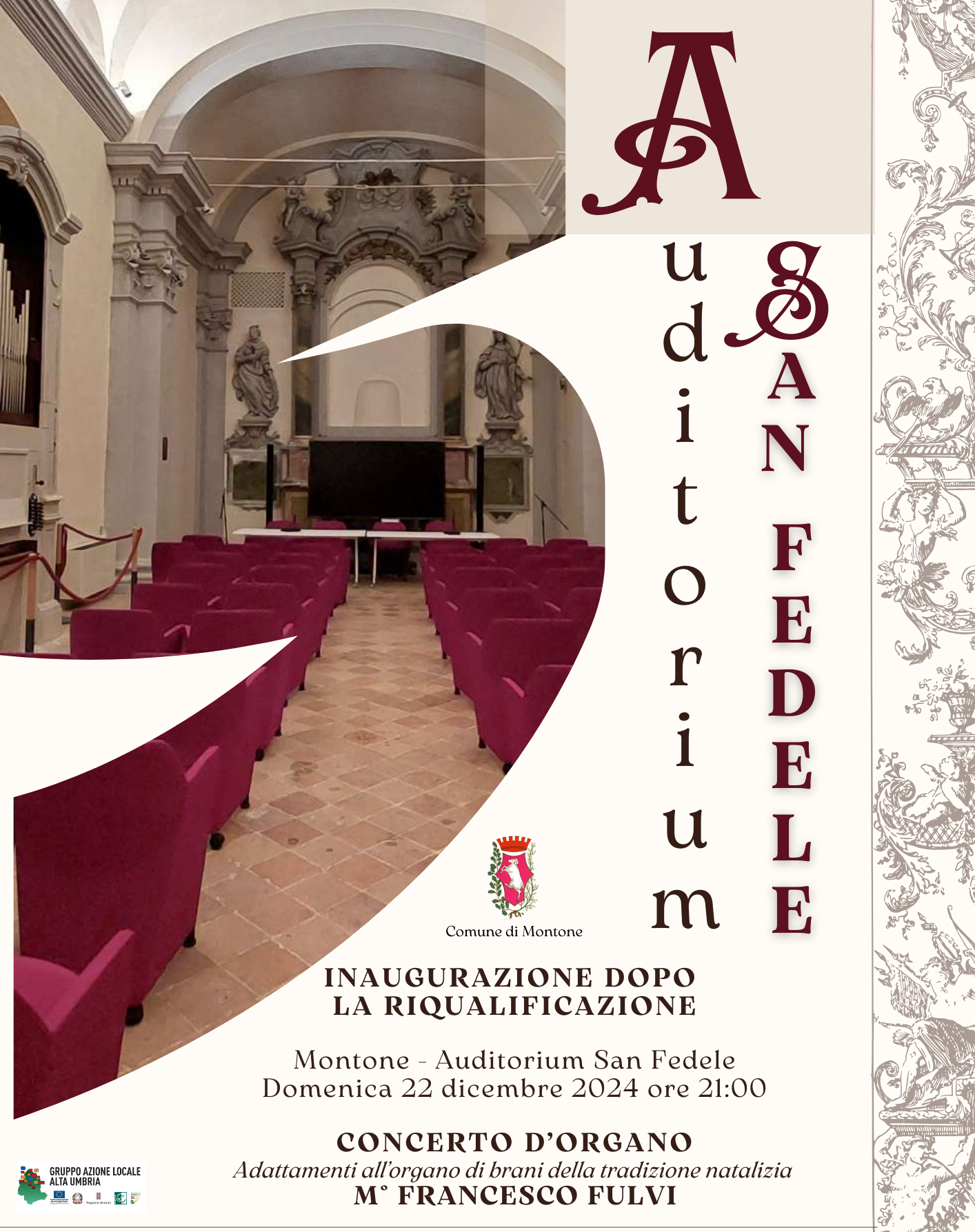 Montone – Riqualificato l’auditorium di San Fedele