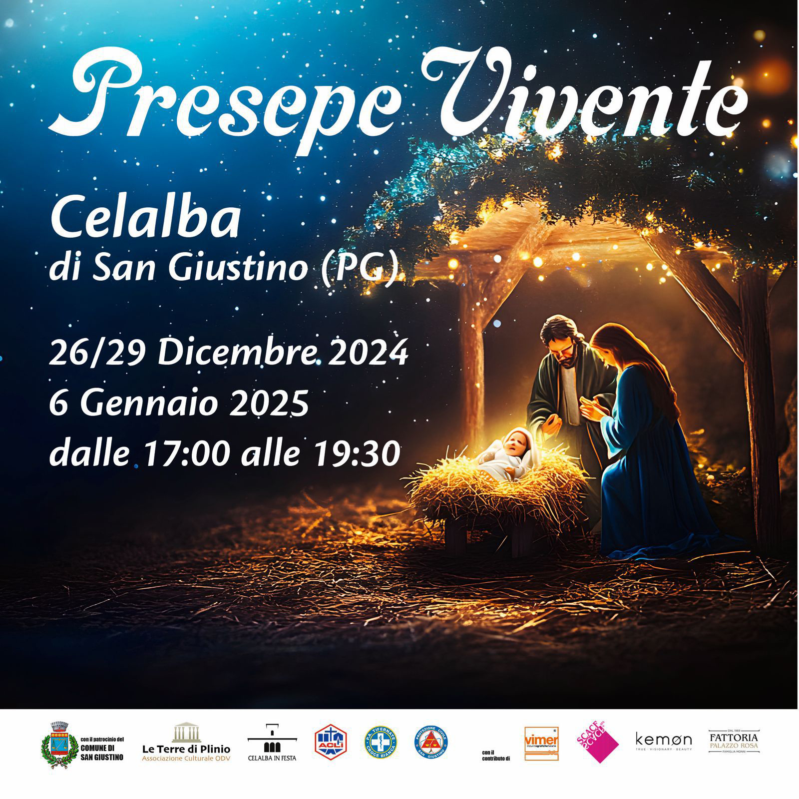 San Giustino - Ritorna il presepe vivente di Celalba