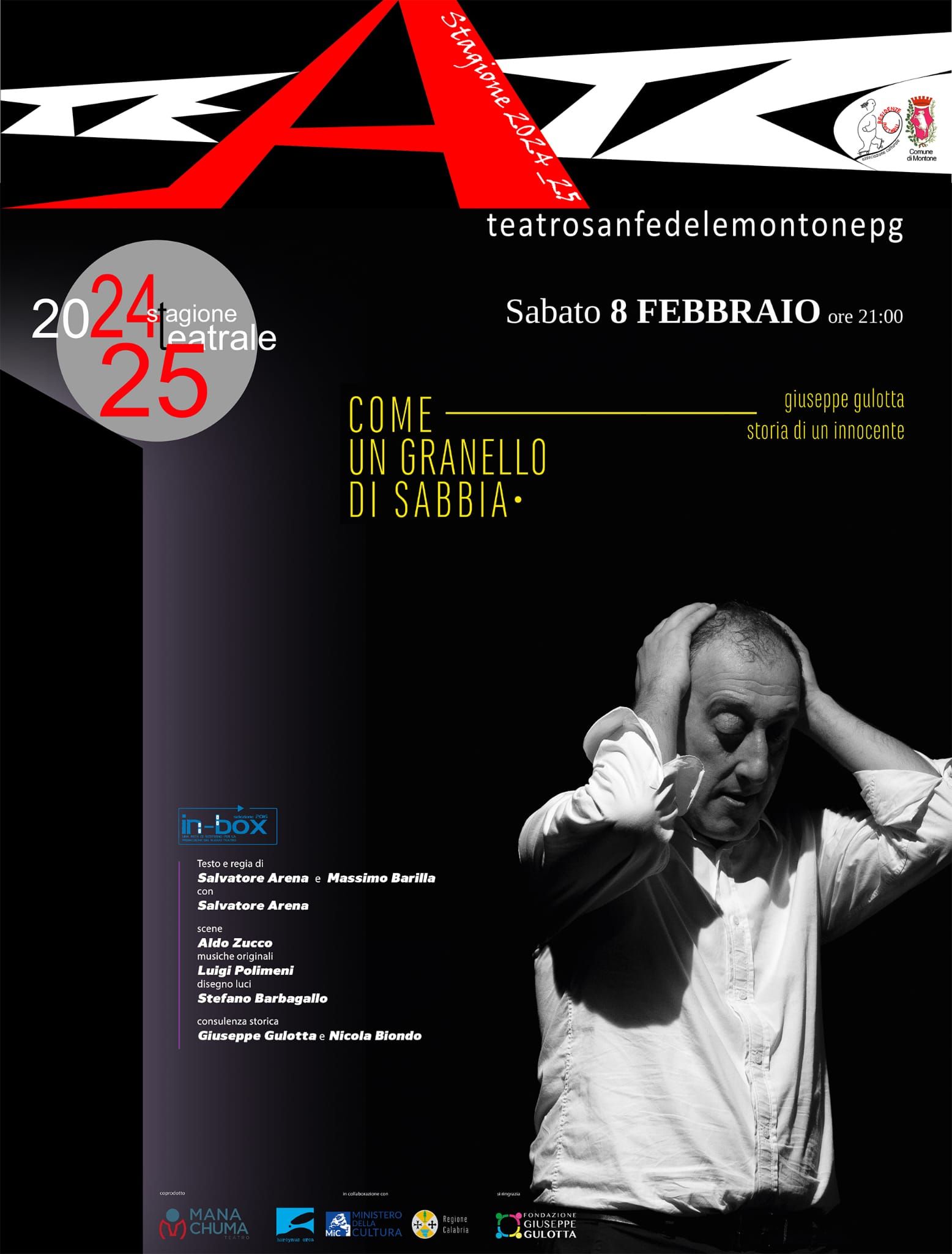 Montone – Al teatro San Fedele “Come un granello di sabbia”