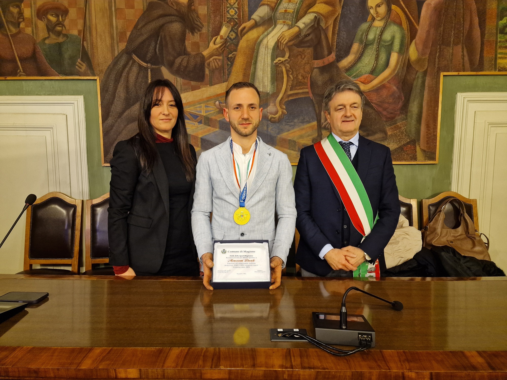 Il pilota Davide Mencaroni entra nell’Albo d’oro di Magione