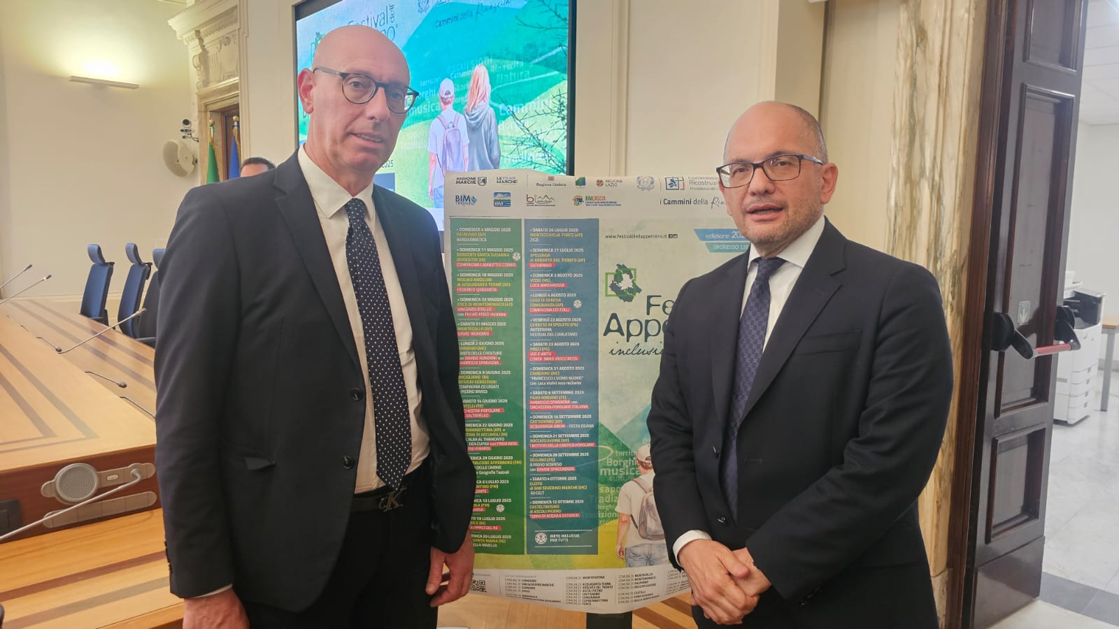 Il presidente della Provincia di Perugia insieme al Commissario per la Ricostruzione