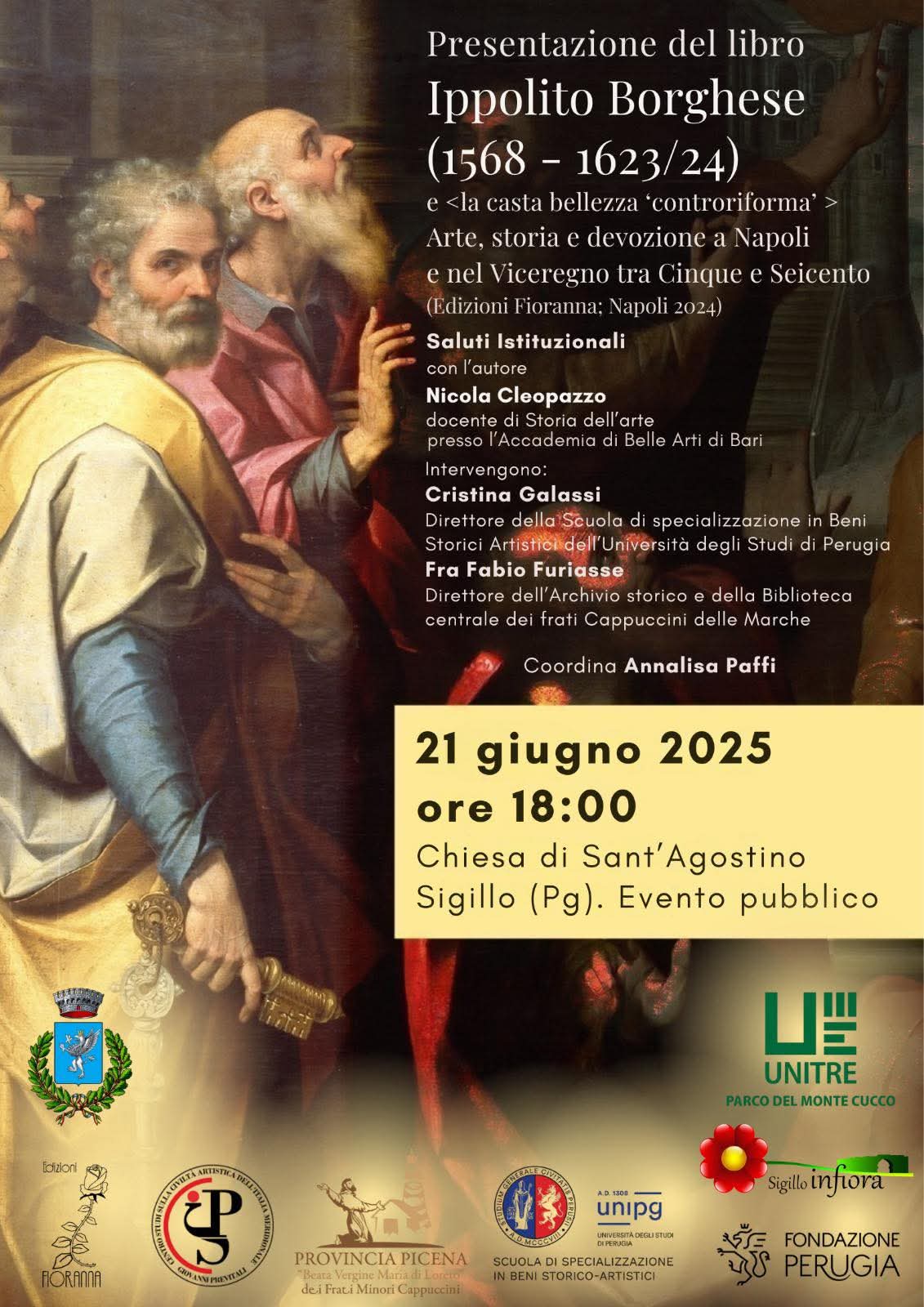 Sigillo - Sabato 21 giugno presentazione della monografia su Ippolito Borghese