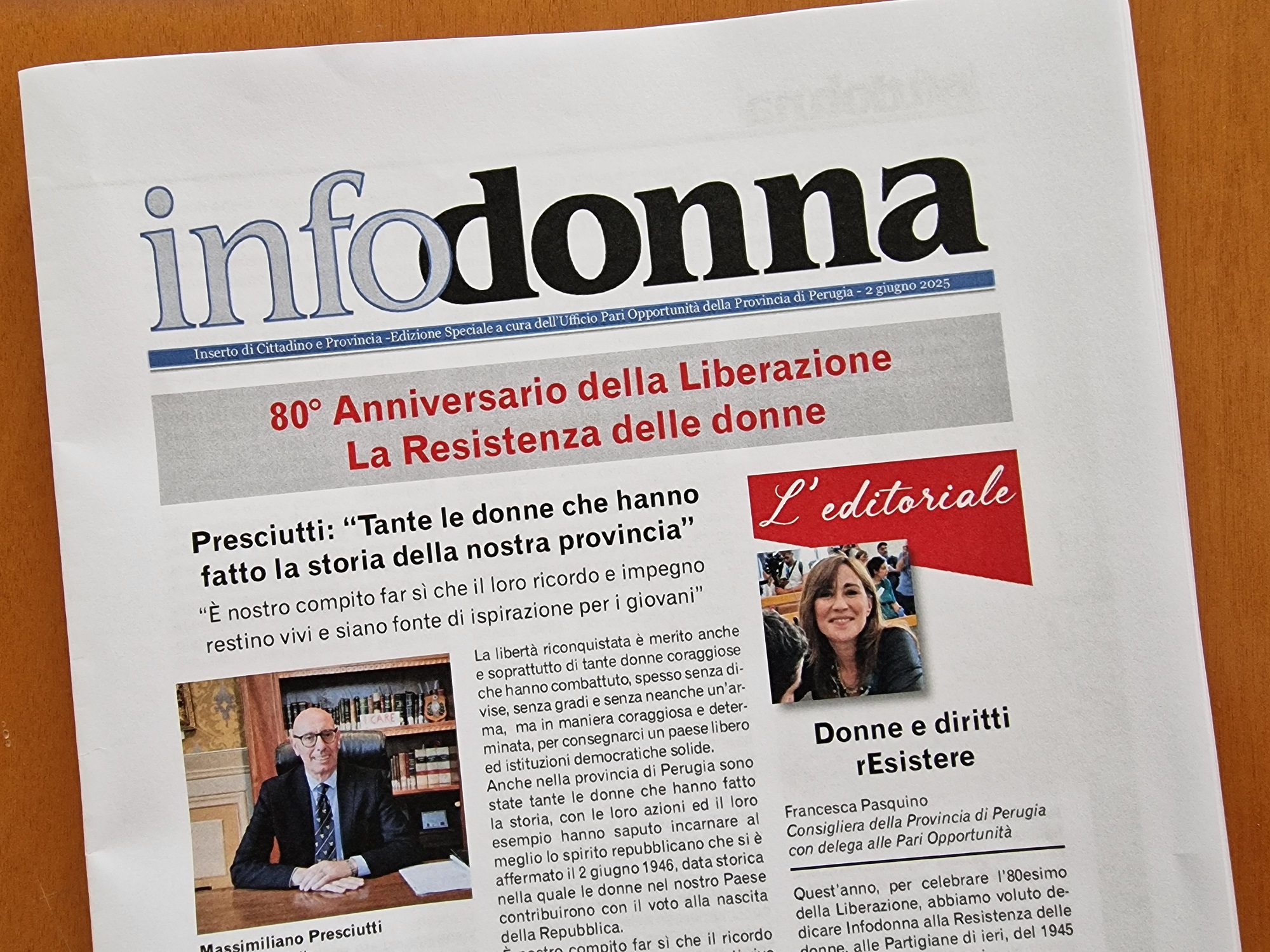 La copertina di Infodonna