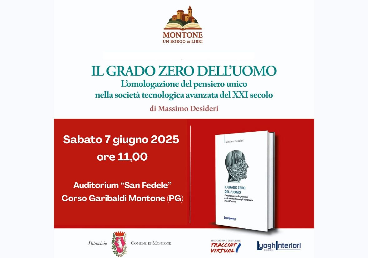 “Montone, un Borgo di Libri" – Sabato 7 giugno la presentazione del volume di Massimo Desideri