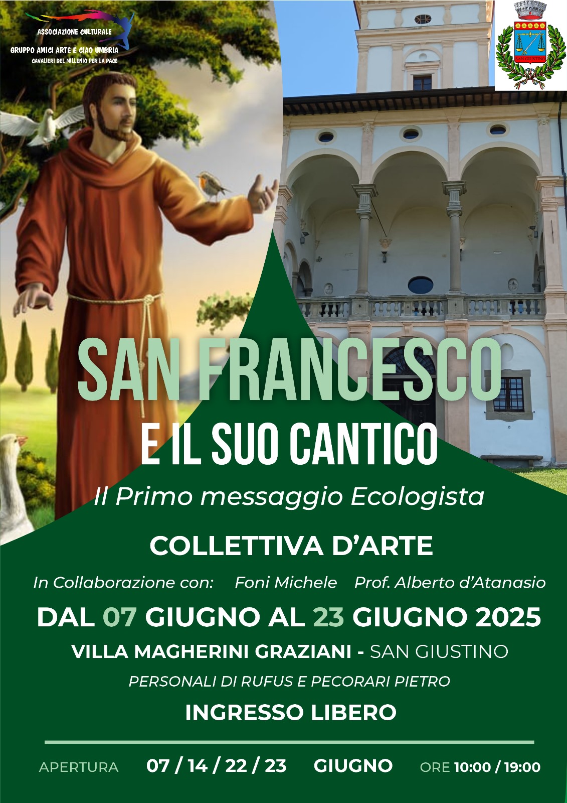Locandina mostra “San Francesco e il suo Cantico” 