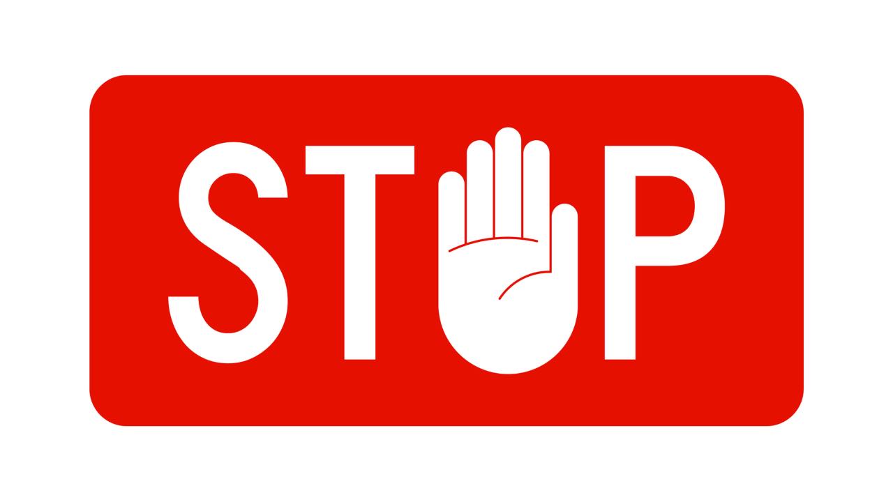 Immagine generica stop alla circolazione stradale 