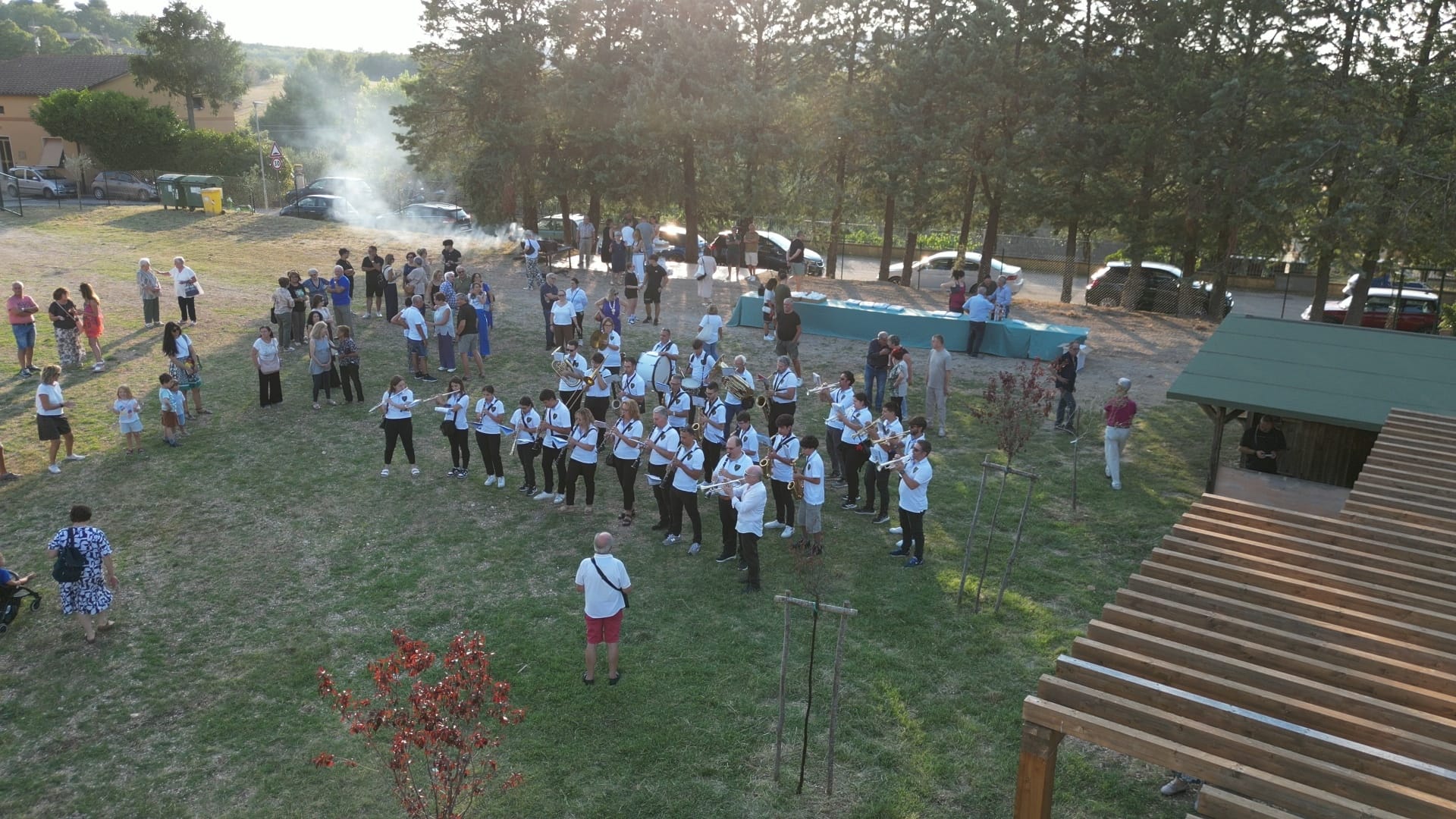 Giano dell'Umbria - Inaugurata nuova area polivalente a Montecchio