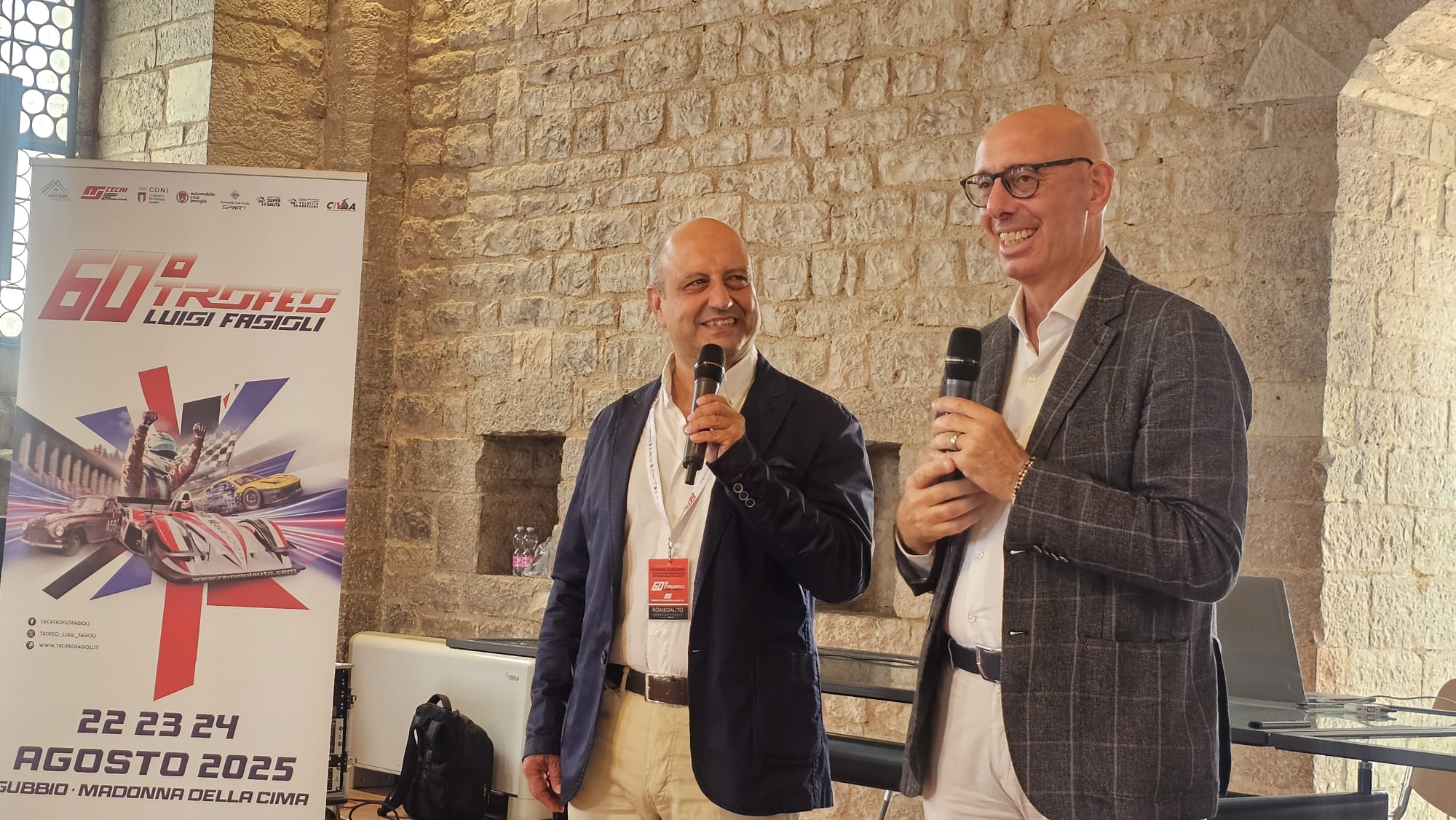 L'intervento del presidente della Provincia di Perugia durante la conferenza di presentazione del trofeo
