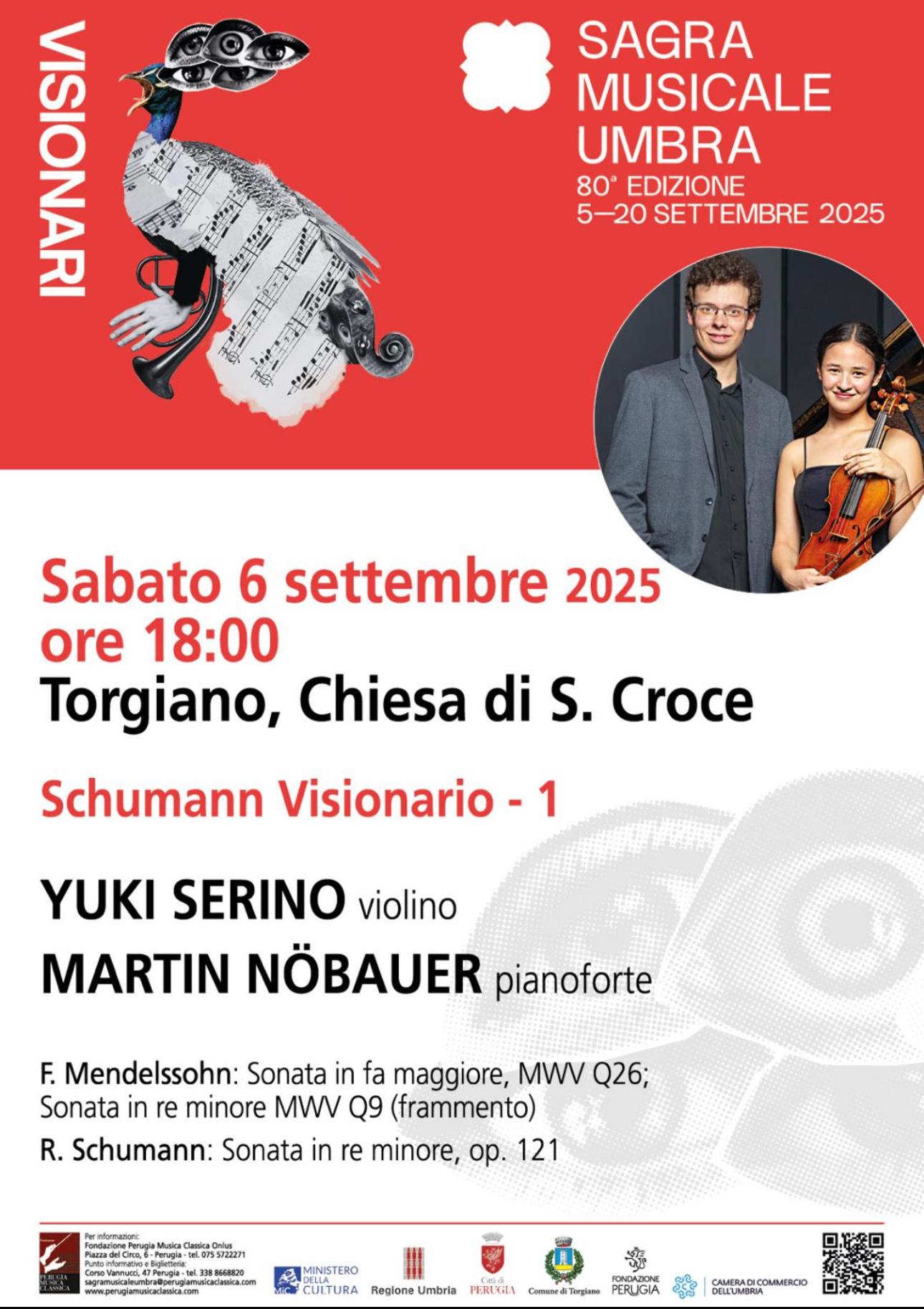 Torgiano - Sabato 6 settembre concerto SCHUMANN VISIONARIO – 1