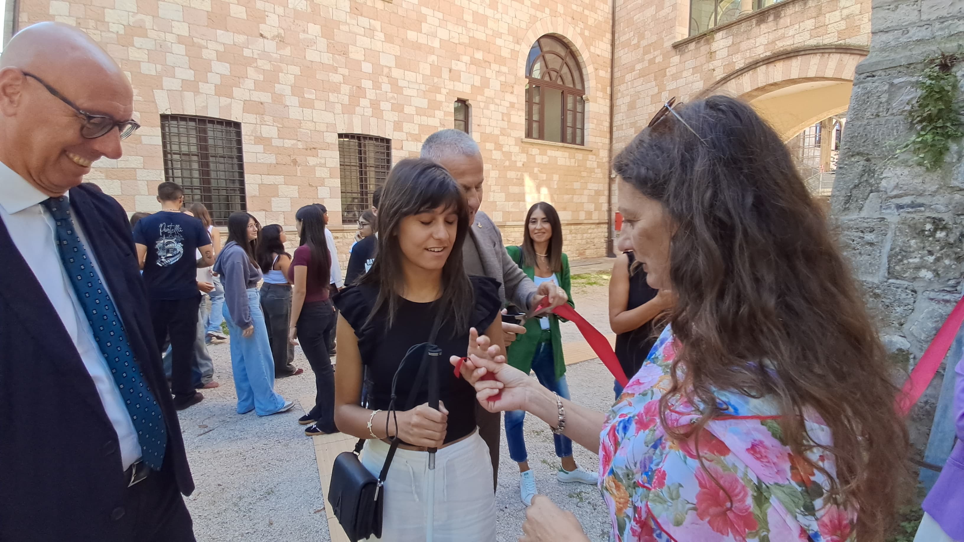 Il Presidente Presciutti e Anna