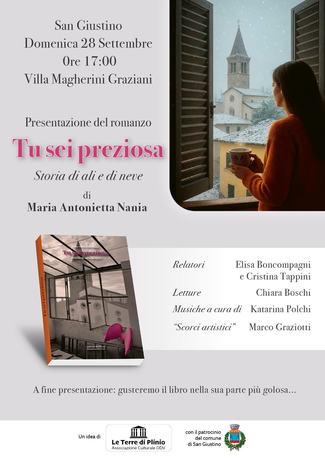 San Giustino – A Villa Graziani la presentazione del libro "Tu sei preziosa"