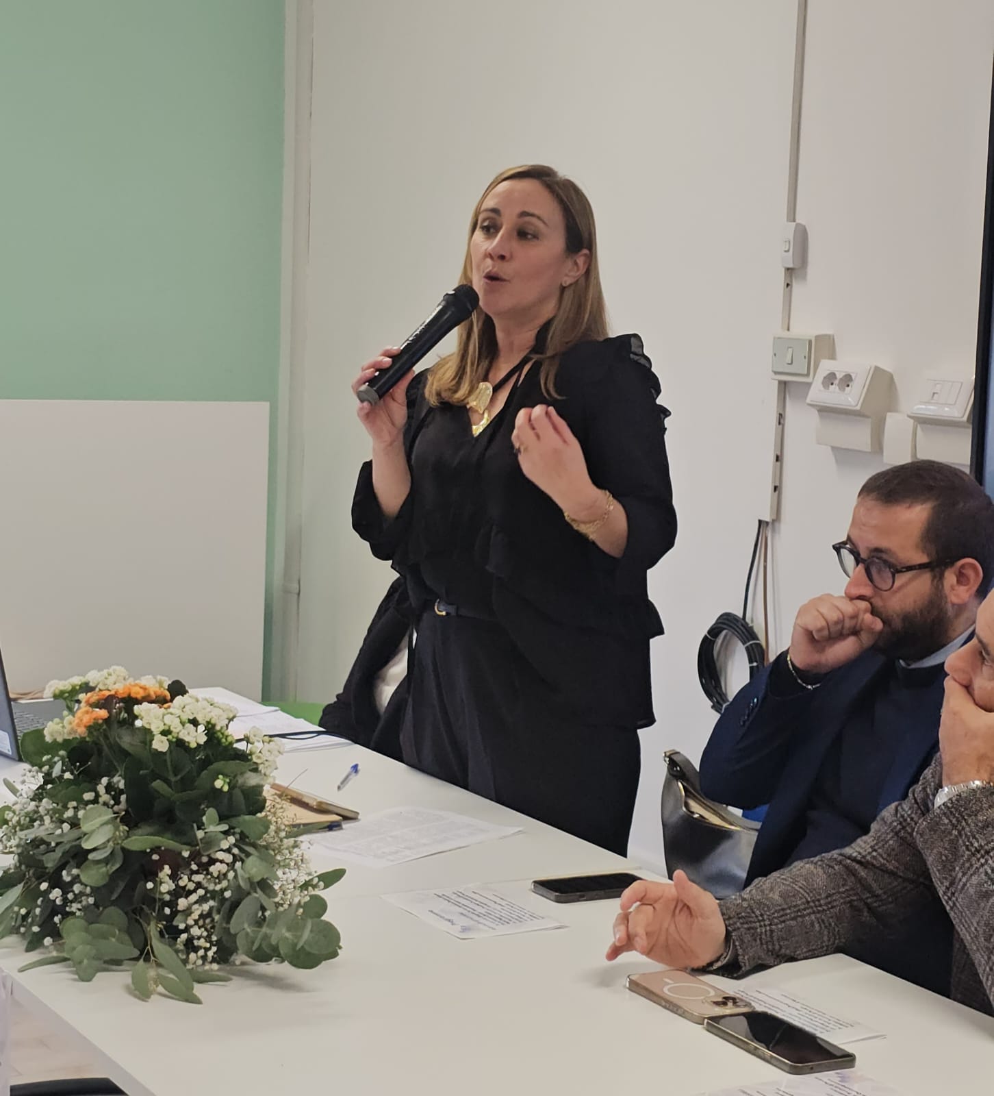 La consigliera Francesca Pasquino interviene all'inaugurazione del nuovo indirizzo dell'Istituto