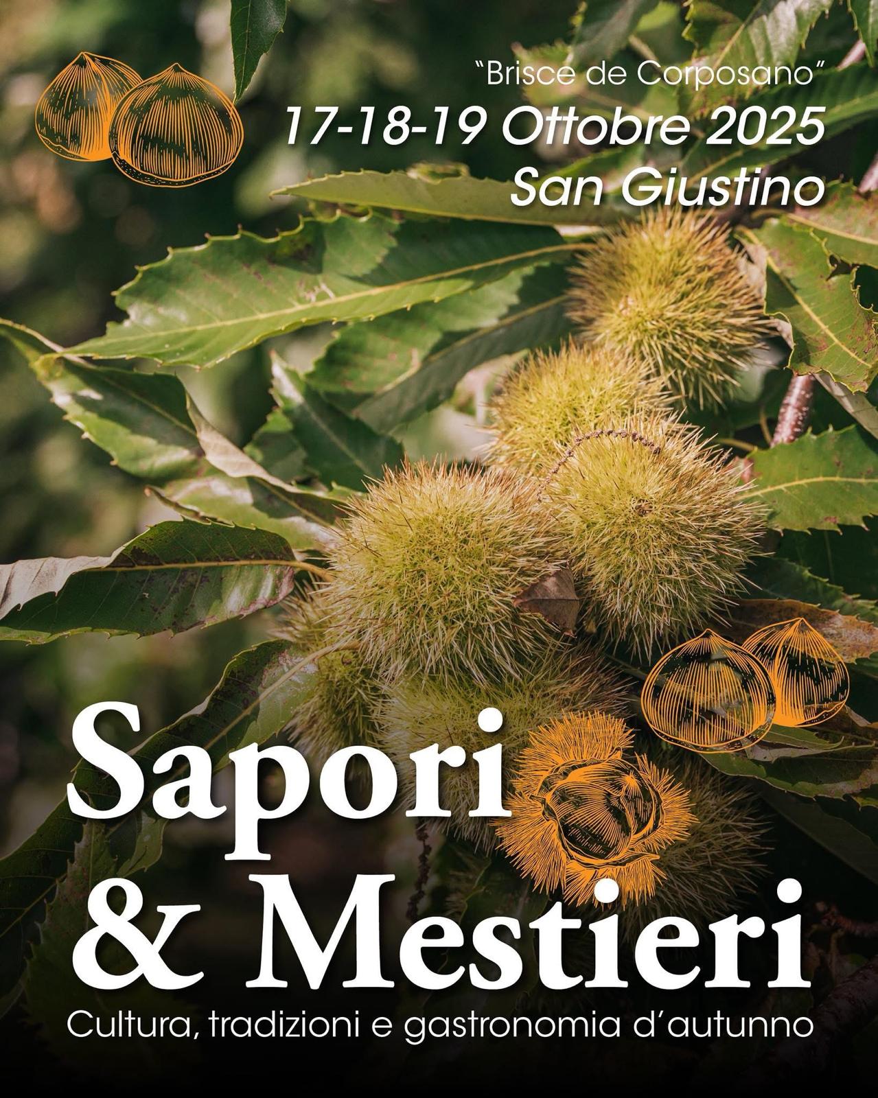 San Giustino - Al via la diciannovesima edizione della fiera “Sapori & Mestieri - Brisce de Corposano”