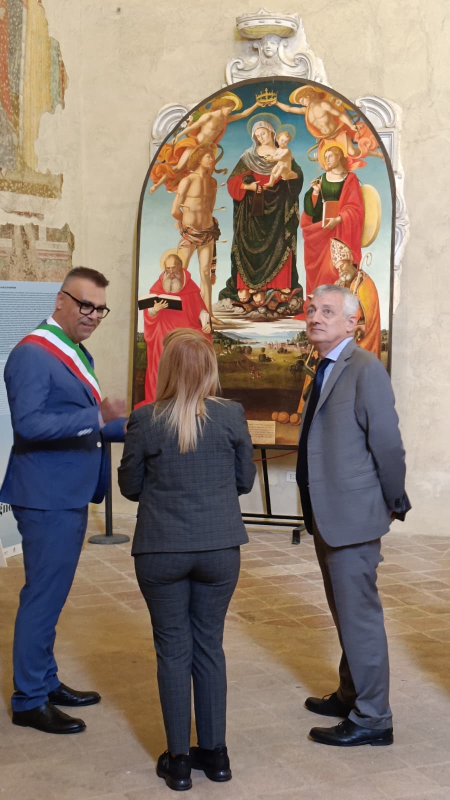 La visita del prefetto di Perugia al borgo di Montone