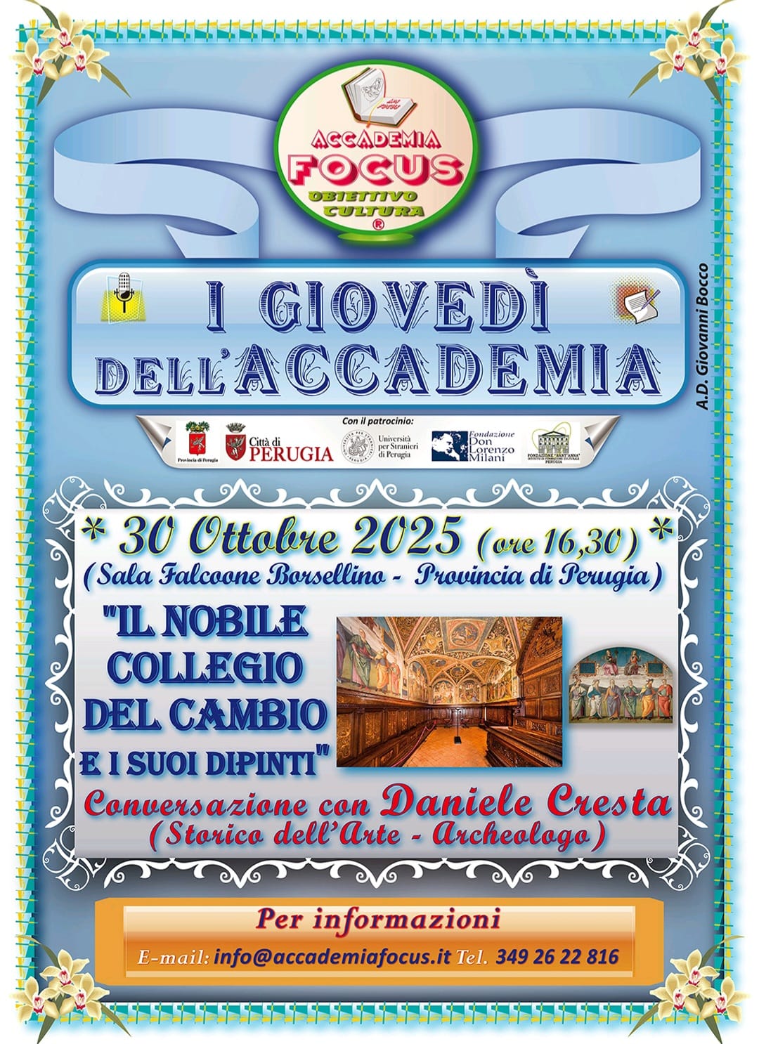 In Provincia – Nuovo appuntamento con “I Giovedì dell’Accademia Focus” In Provincia – Nuovo appuntamento con “I Giovedì dell’Accademia Focus”