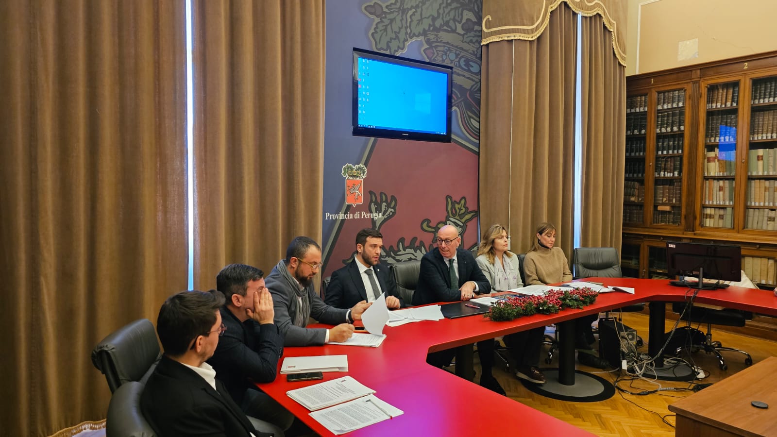 Immagine della Conferenza stampa di fine anno della Provincia di Perugia