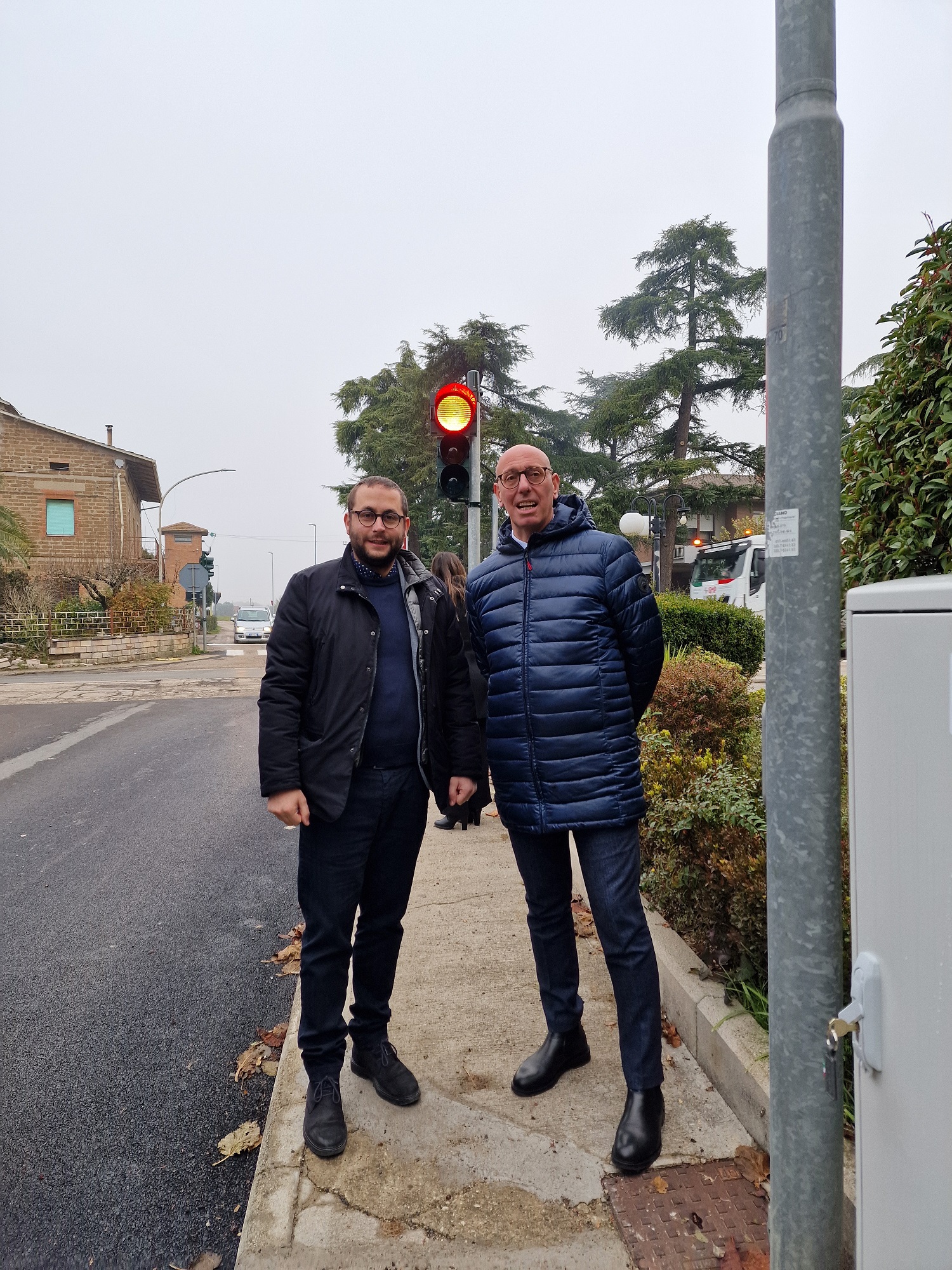 Il presidente Massimiliano Presciutti e il sindaco Michele Moretti