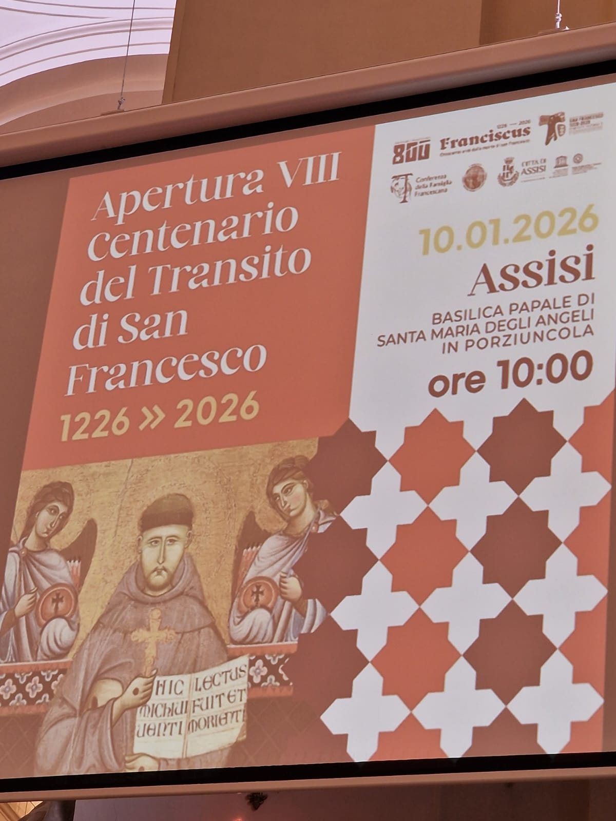 Immagine del manifesto dell'apertura del centenario