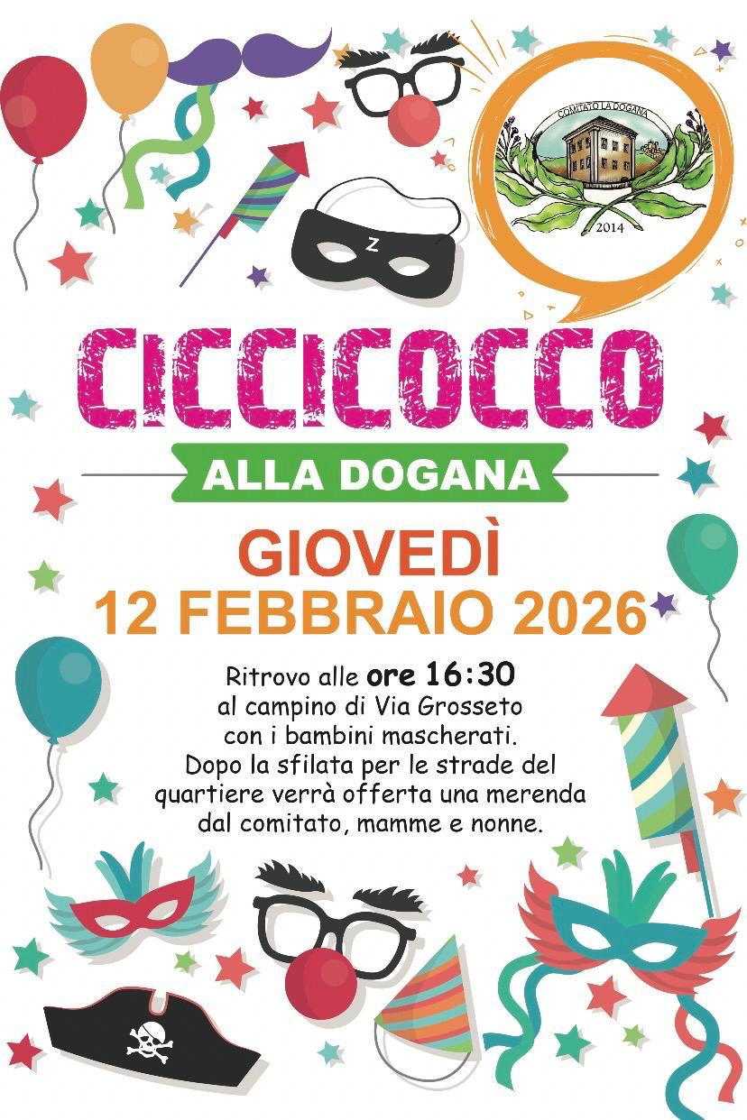 Locandina iniziative di Carnevale a San Giustino