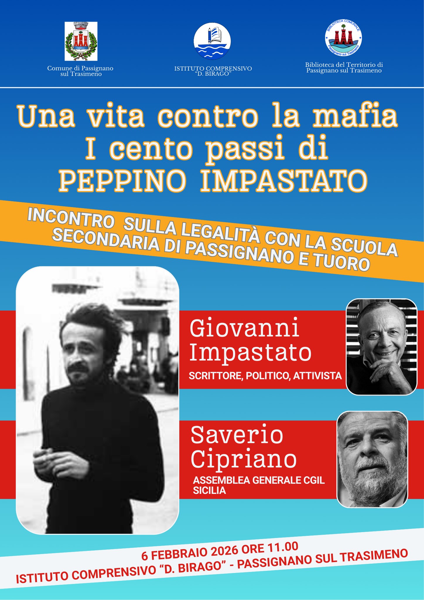 A Passignano gli studenti della &ldquo;Birago&rdquo; incontrano Giovanni Impastato