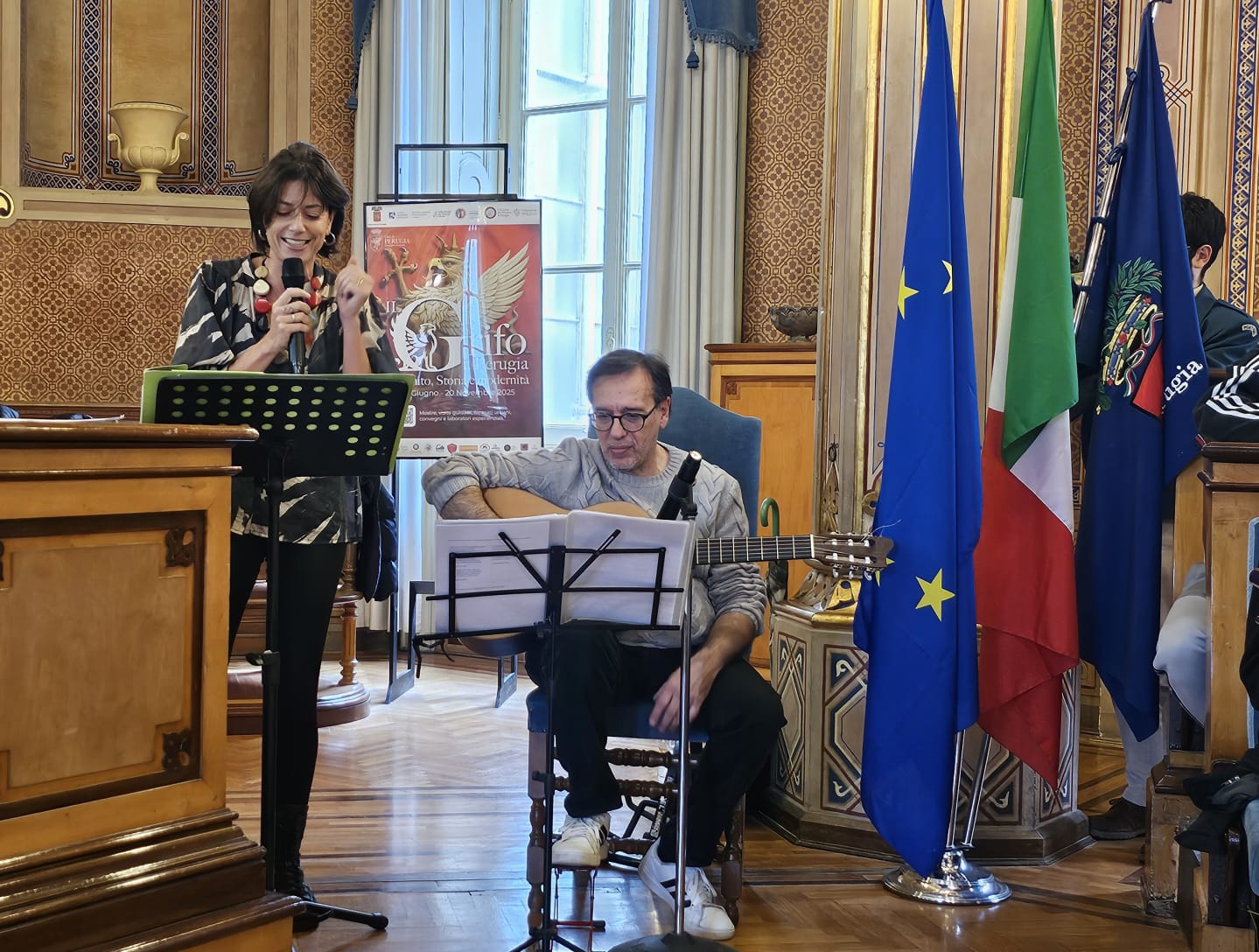 Gli artisti Giulia Zeetti e Mirco Bonucci