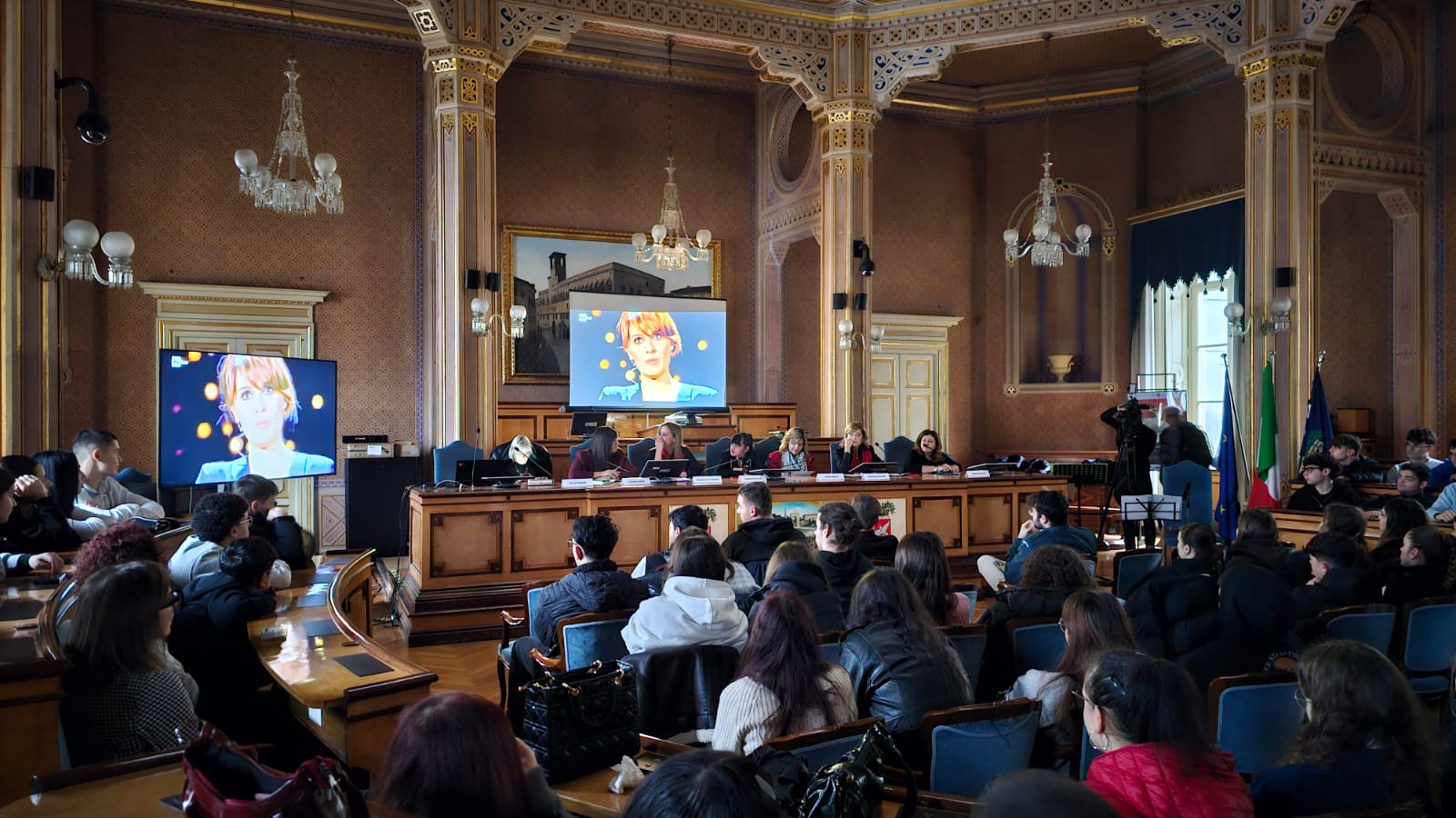 Studenti e studentesse presenti all'iniziativa