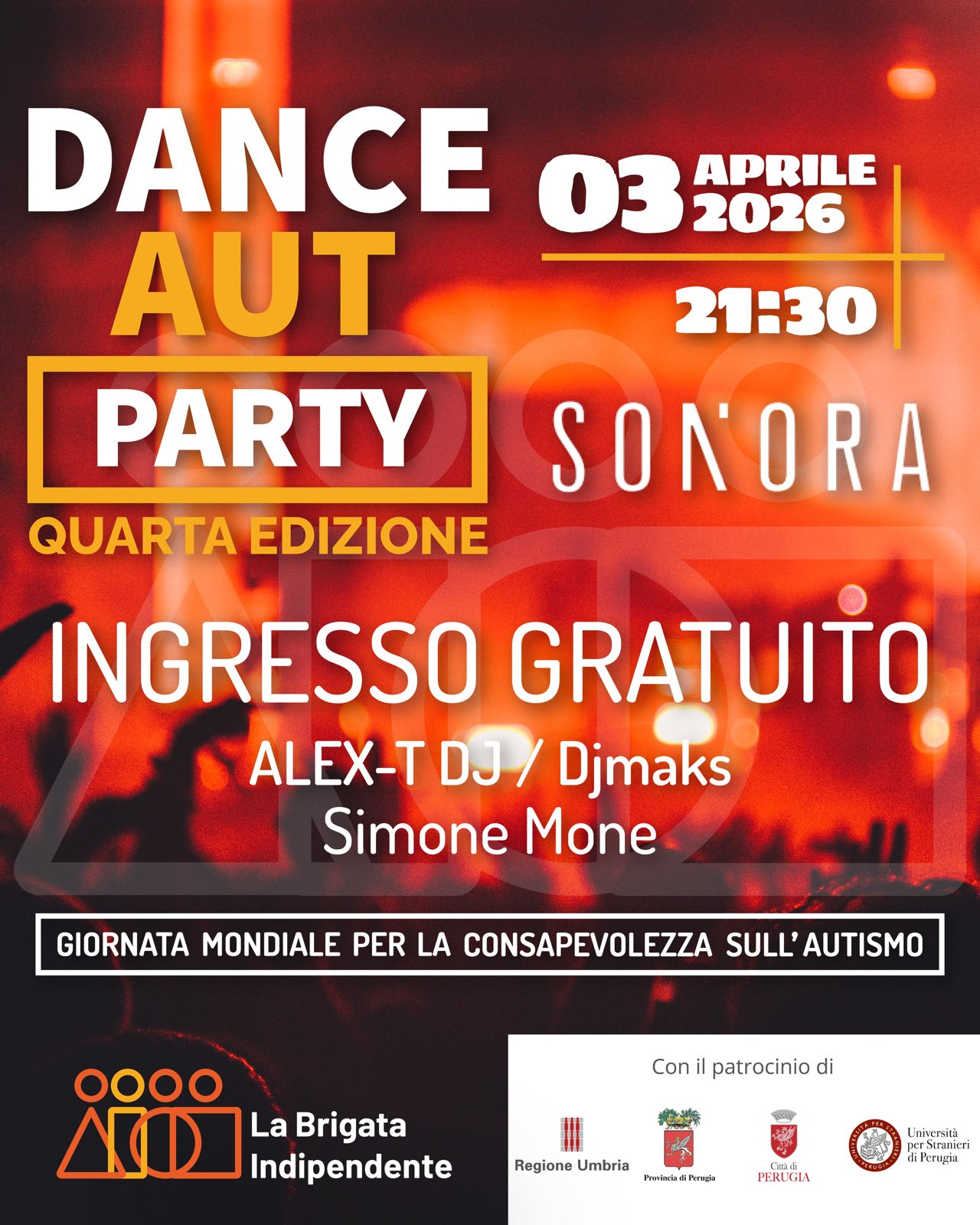 Locandina evento DanceAut Party