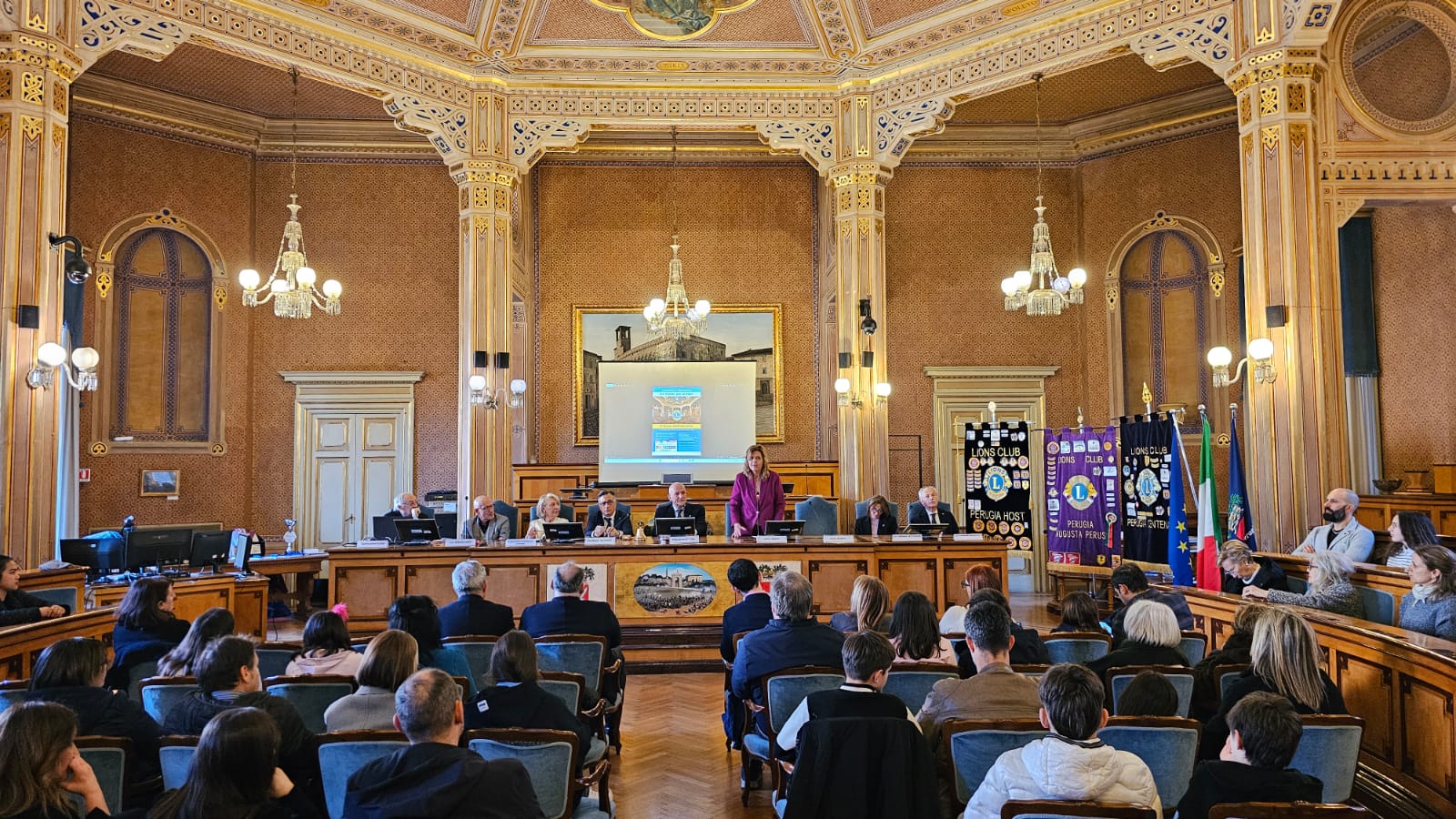 Immagine della premiazione del concorso “Un Poster per la Pace” 