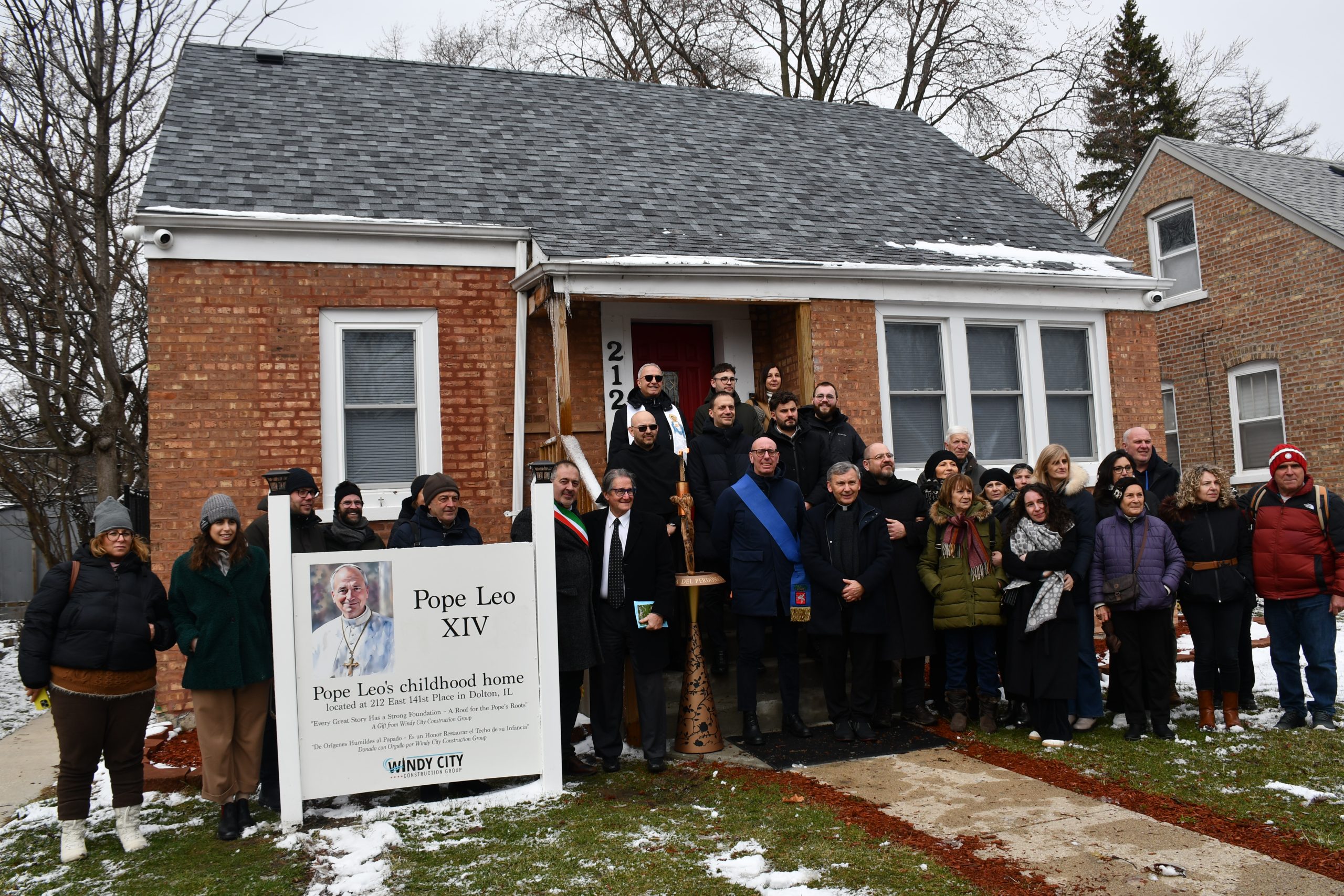 La visita alla casa natale di Leone XIV