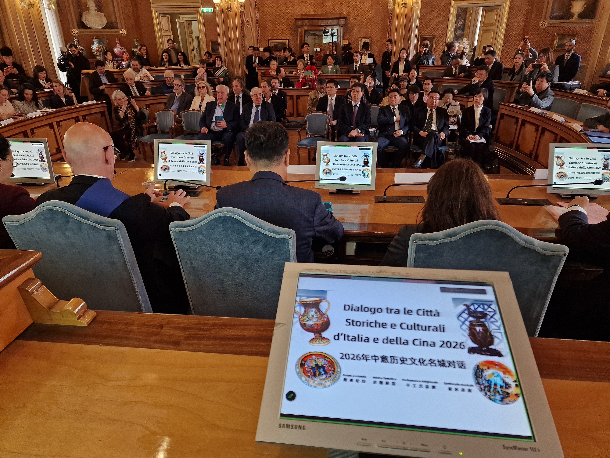 Il pubblico nella Sala del Consiglio
