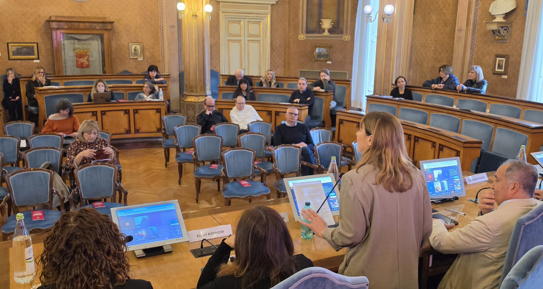 Immagine delle iniziative organizzate nel Palazzo della Provincia di Perugia nell'ambito del Festival della Parità di genere
