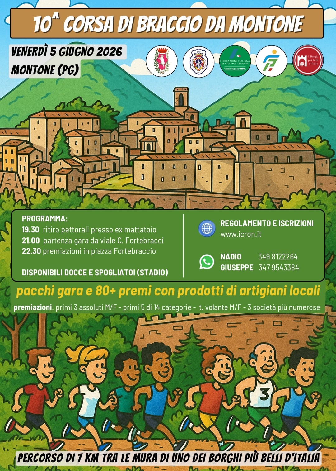 Torna la &ldquo;Corsa di Braccio da Montone&rdquo;: sport e magia sotto le stelle