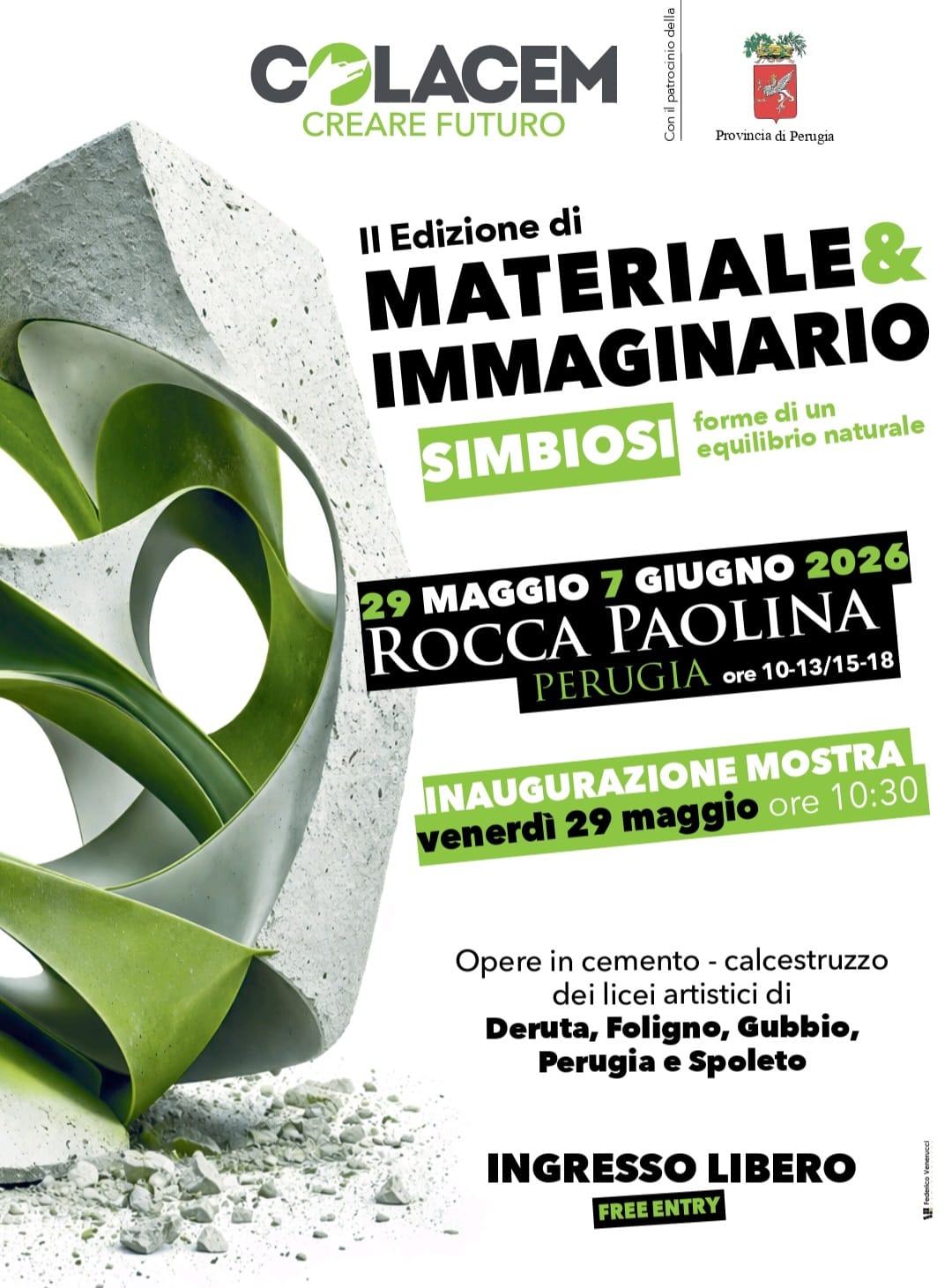 Locandina mostra Materiale & Immaginario