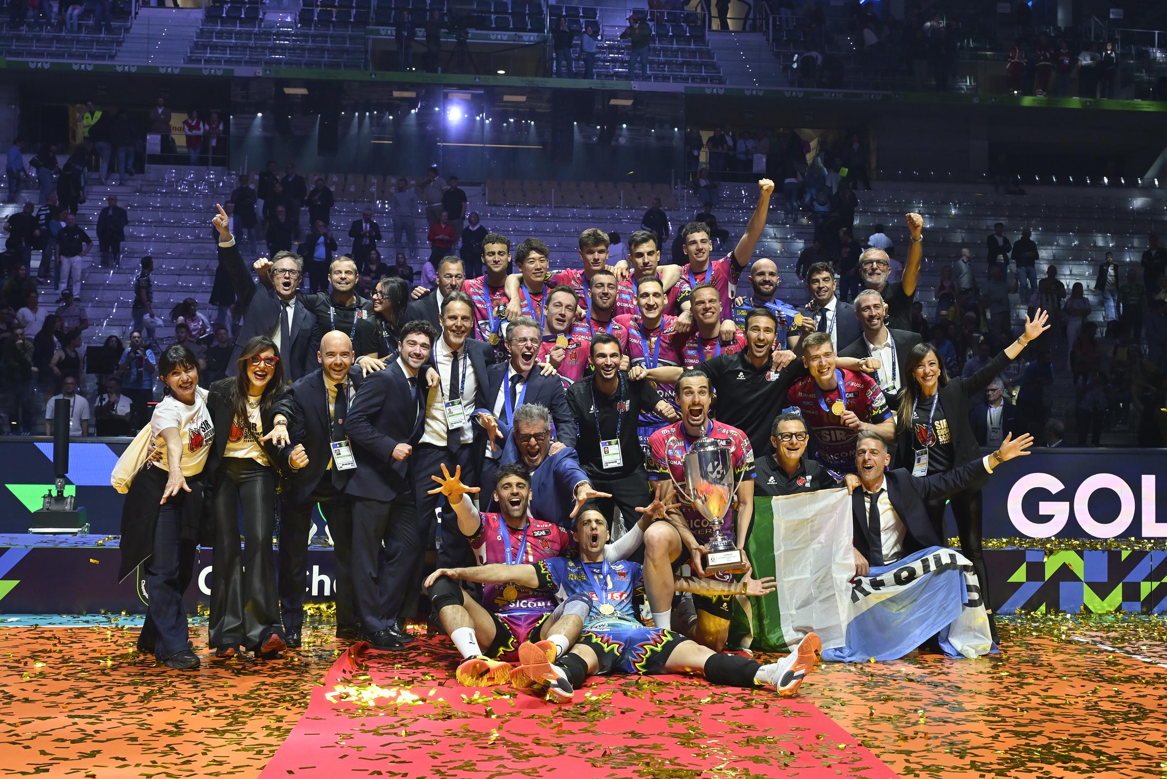 Immagine della finale di Champions League all’Inalpi Arena di Torino
