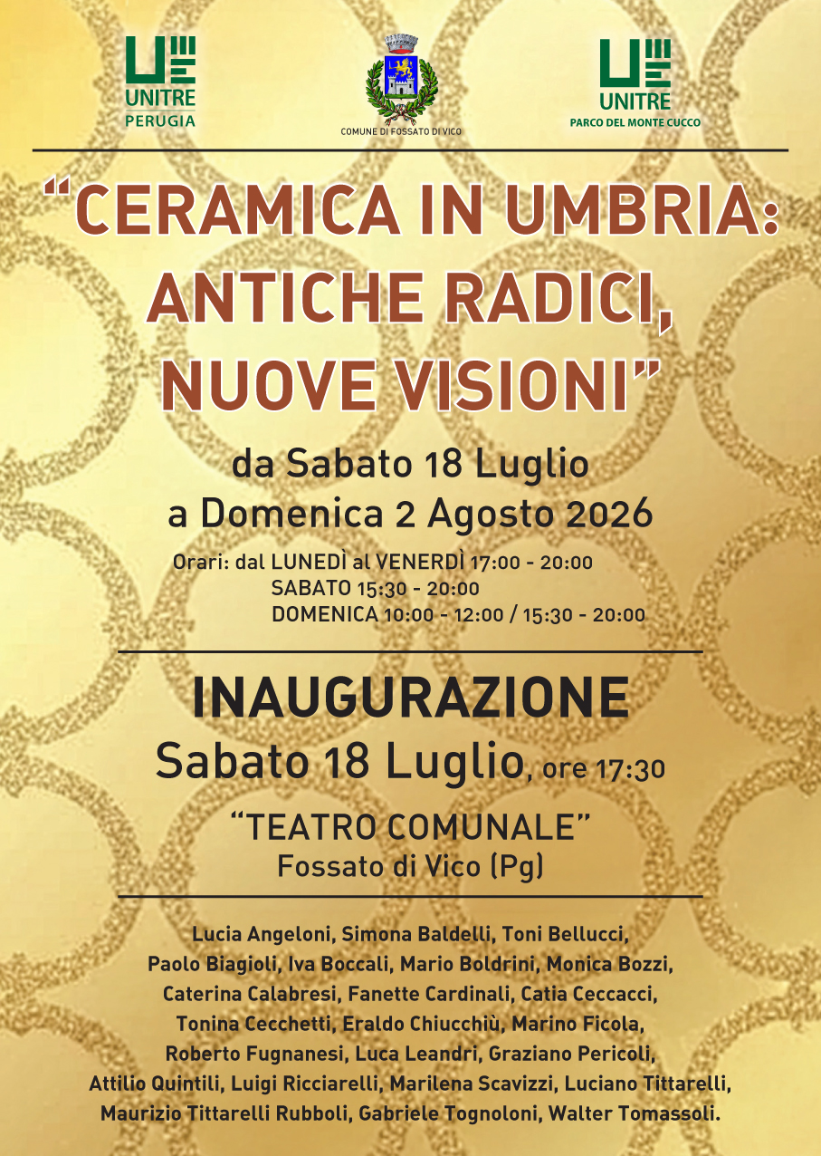 "Antiche radici, nuove visioni": a Fossato di Vico la grande ceramica contemporanea