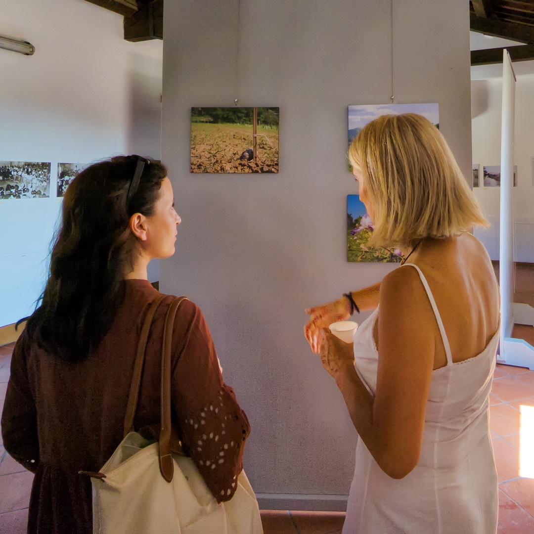 L'artista con l'assessora Sepiacci