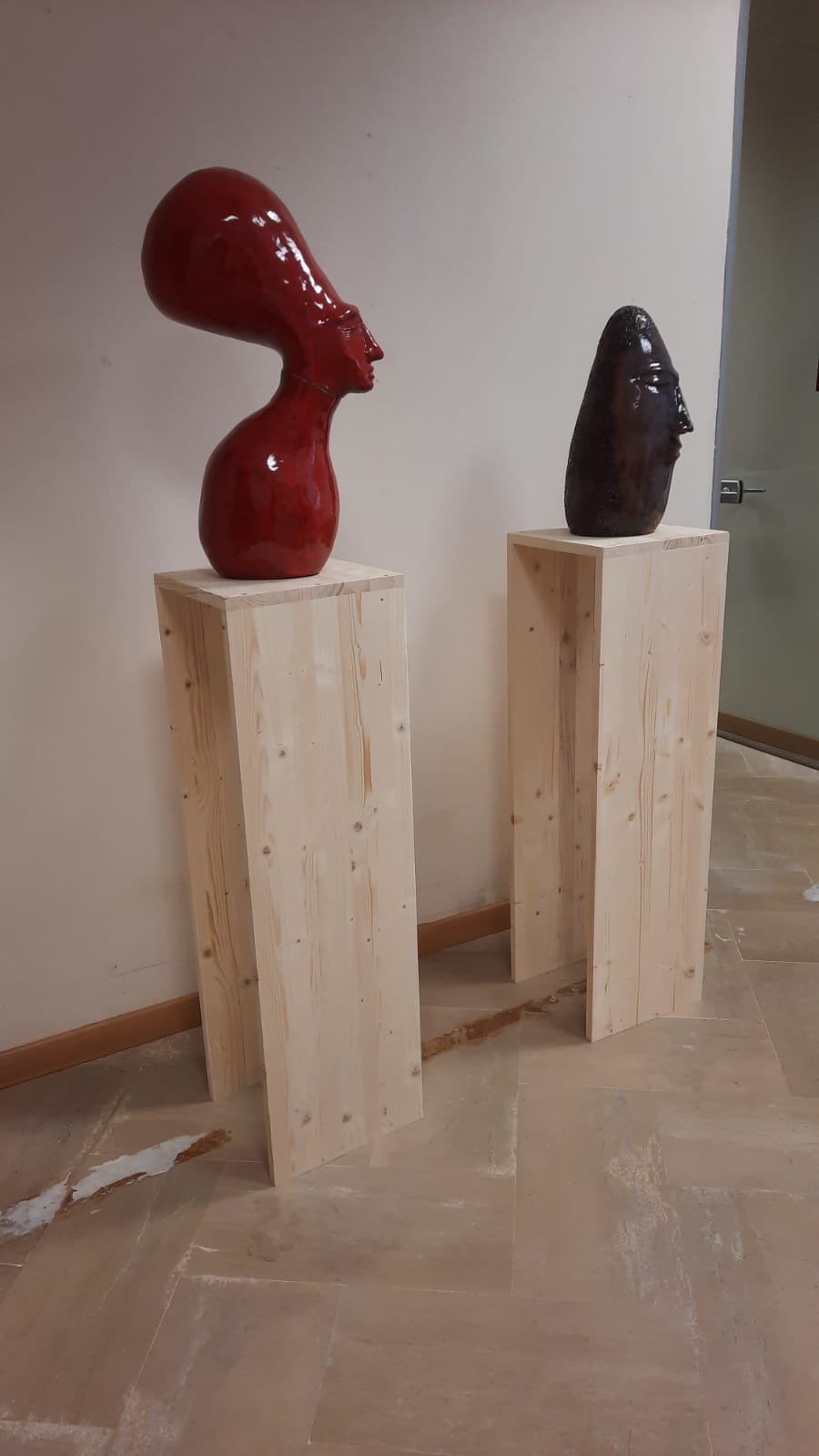 Due delle opere in mostra