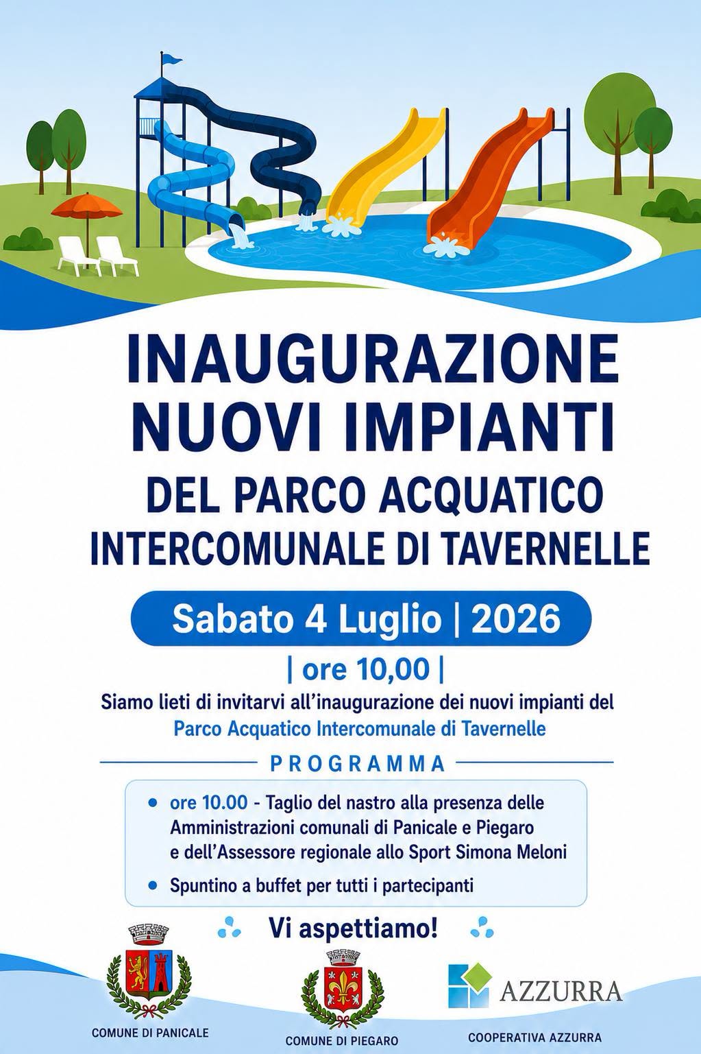 Panicale - Completamente rinnovato il parco acquatico intercomunale di Tavernelle