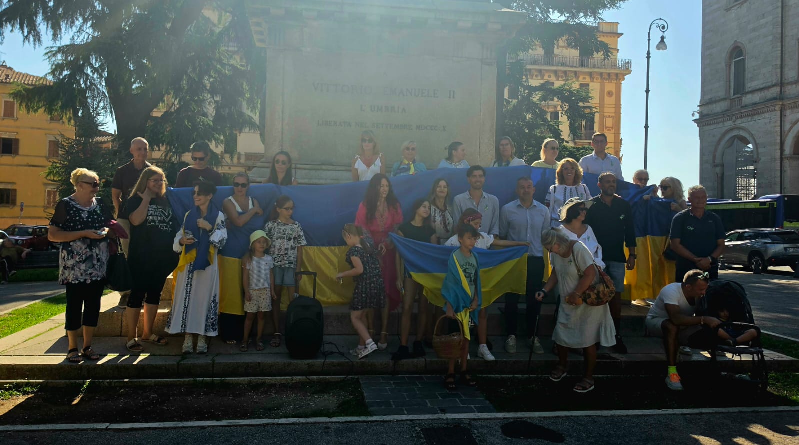 Foto di gruppo per la Giornata dell’Indipendenza dell’Ucraina