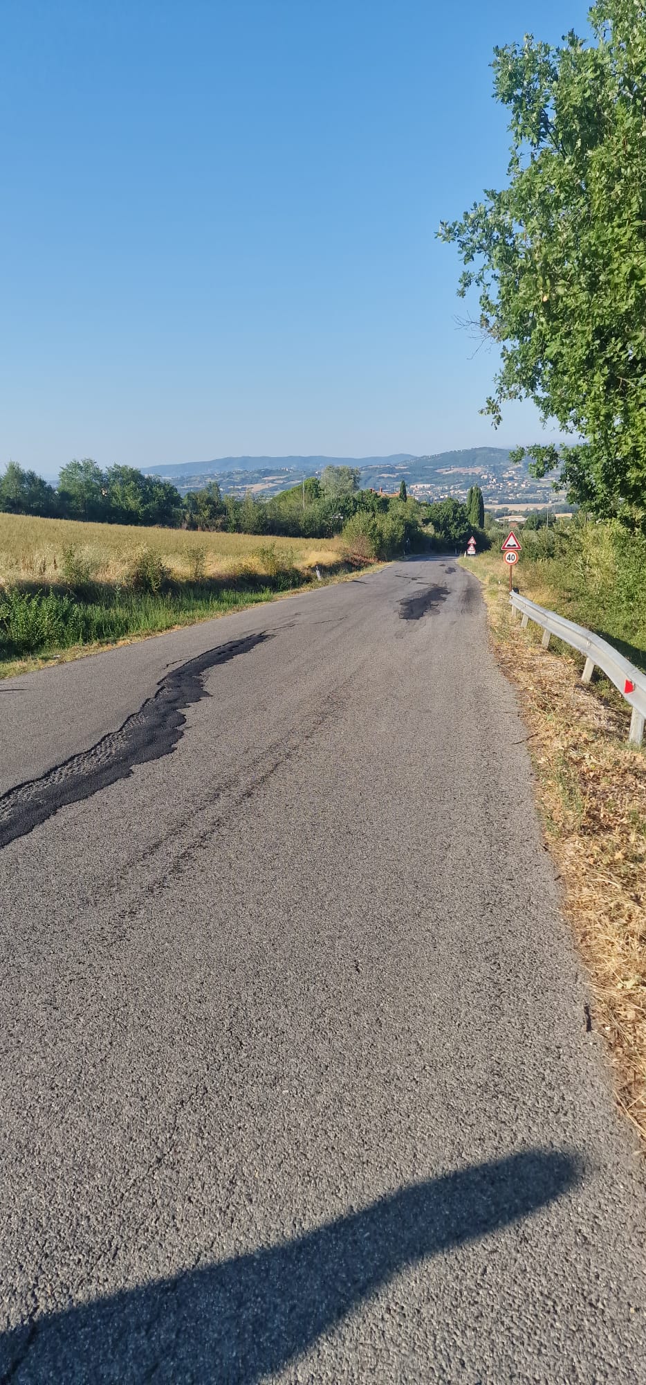Immagine della SP 373/1 di Monte Castello di Vibio