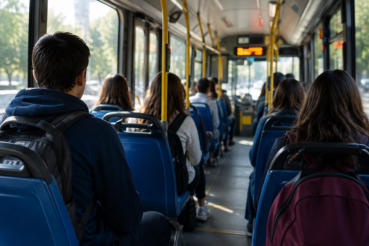Immagine generica trasporto pubblico creata con AI