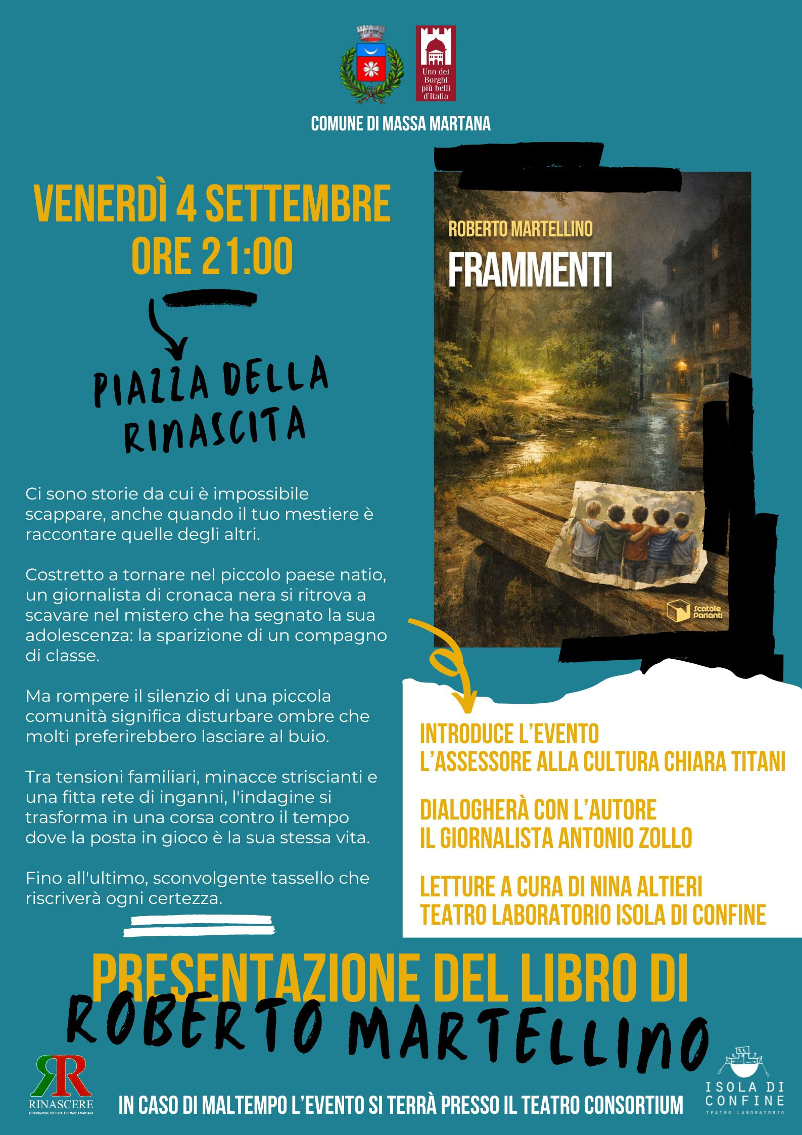 Presentazione del libro "Frammenti" a Massa Martana Presentazione del libro "Frammenti" a Massa Martana