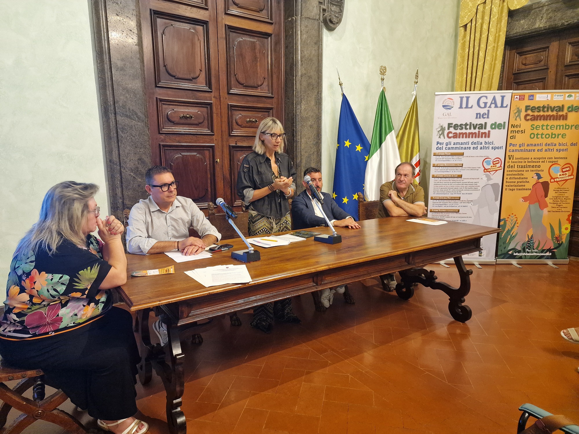 Un momento della conferenza stampa