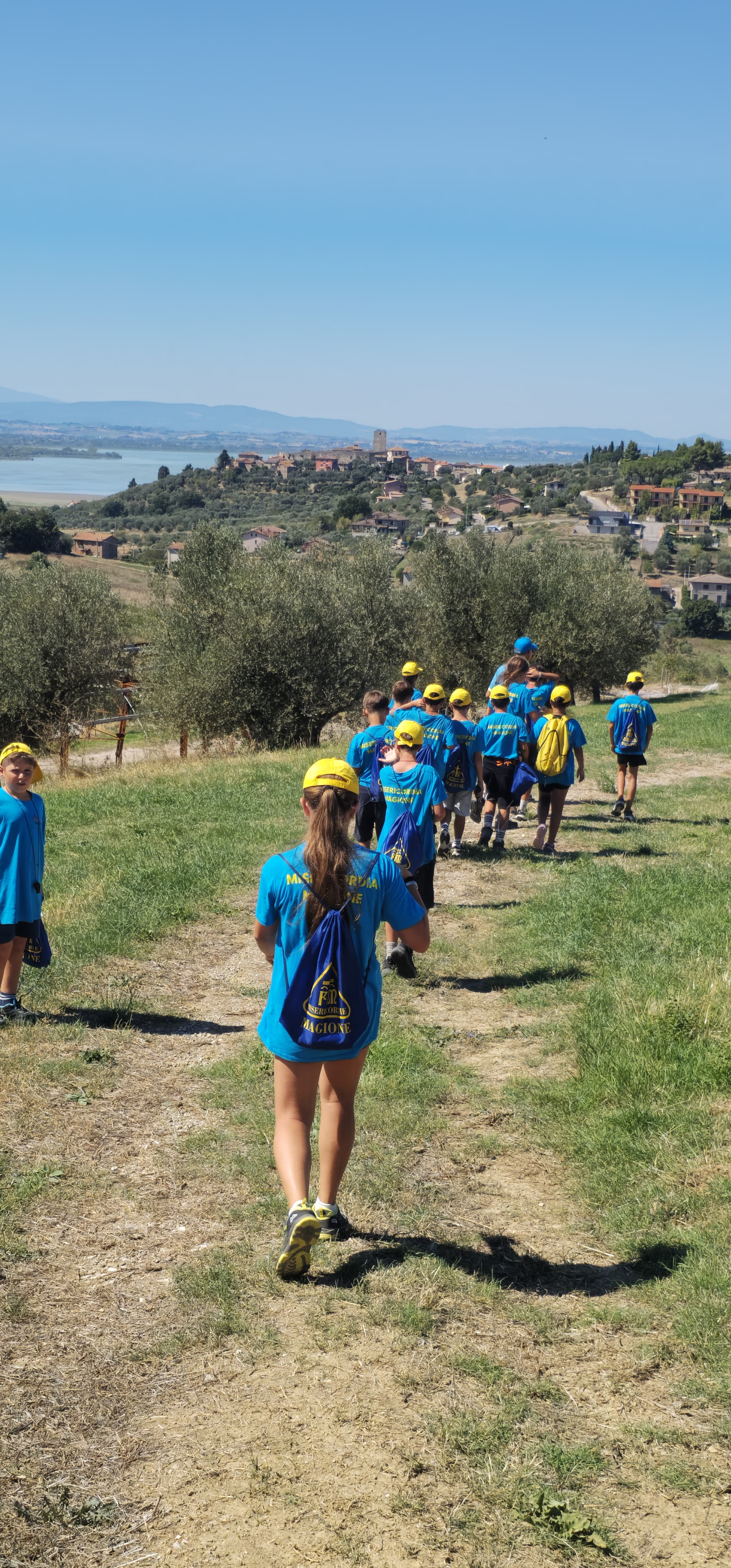 I ragazzi in escursione
