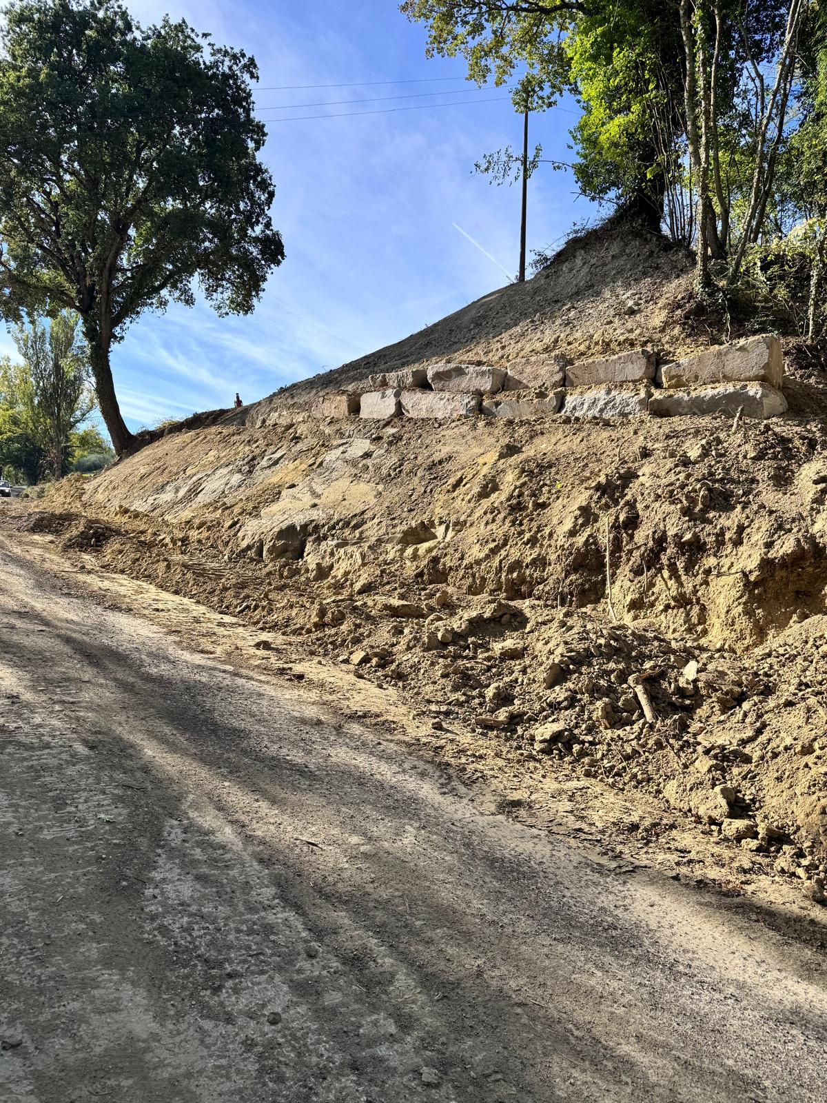 Immagine della strada comunale di Bacciana